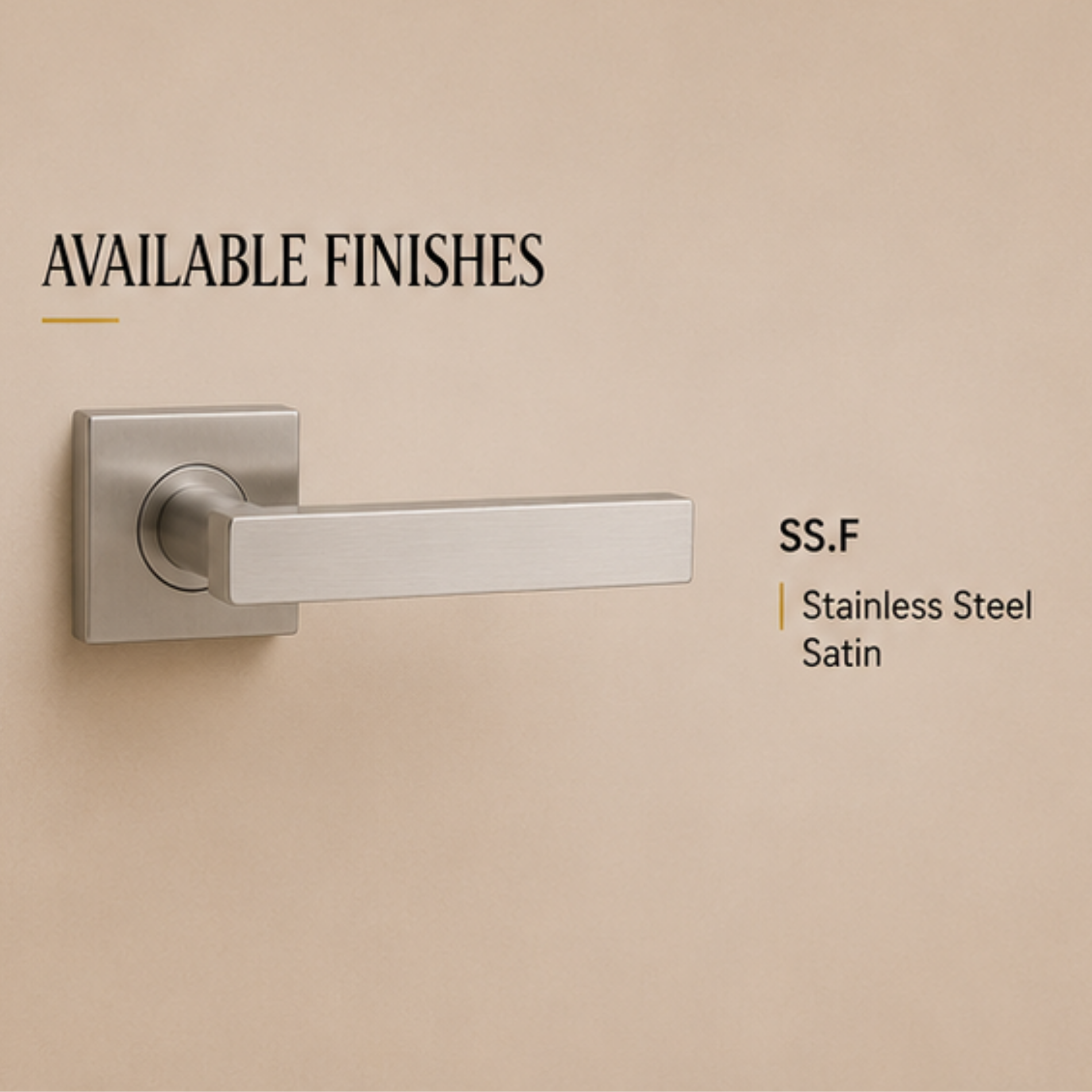 SRH.18.F premium stainless steel door handle with a sleek brushed finish. Perfect for luxury homes, hotels, offices, and stylish contemporary interior spaces.