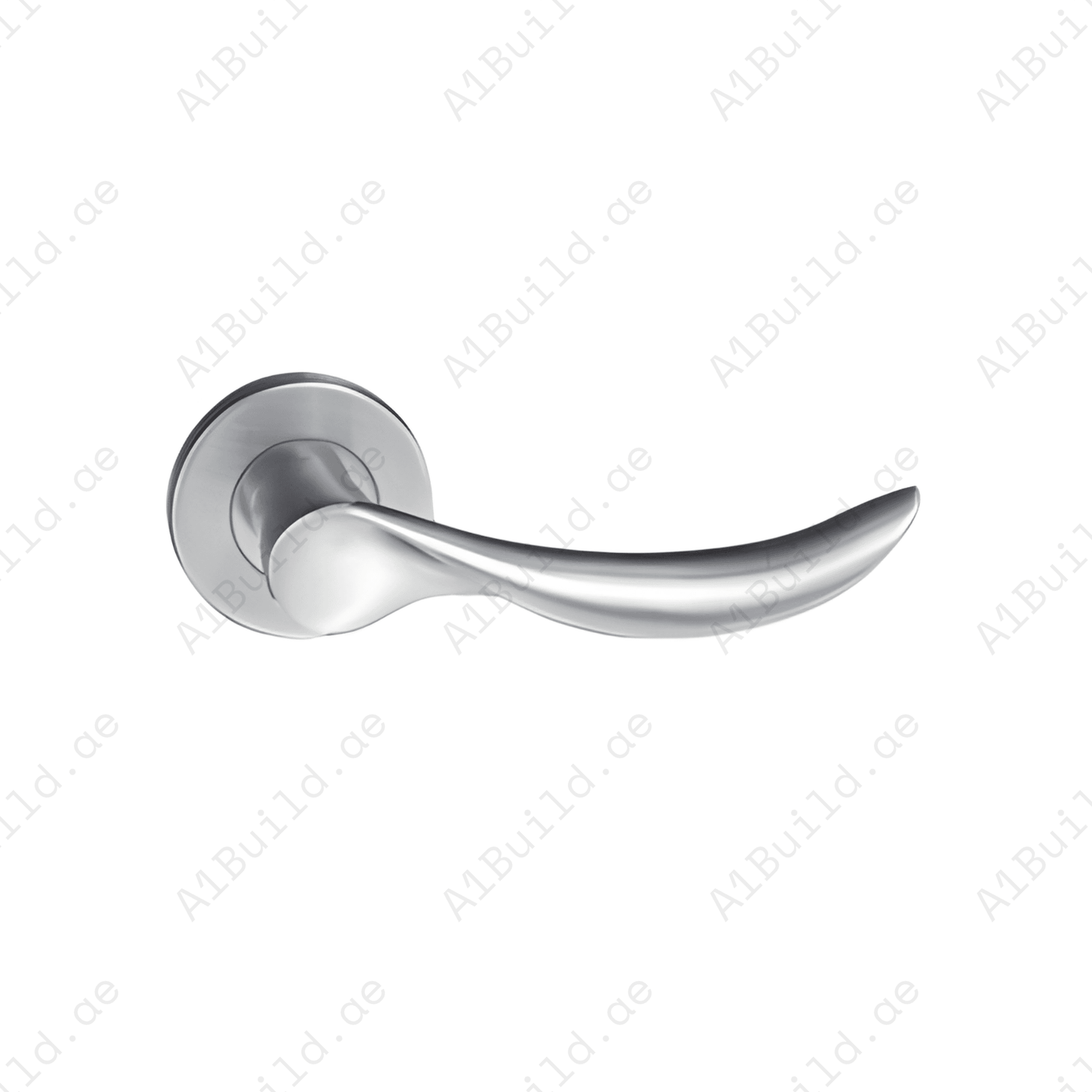 SRH.201 premium stainless steel door handle with a brushed finish. Designed for luxury homes, hotels, offices, and contemporary interior spaces.