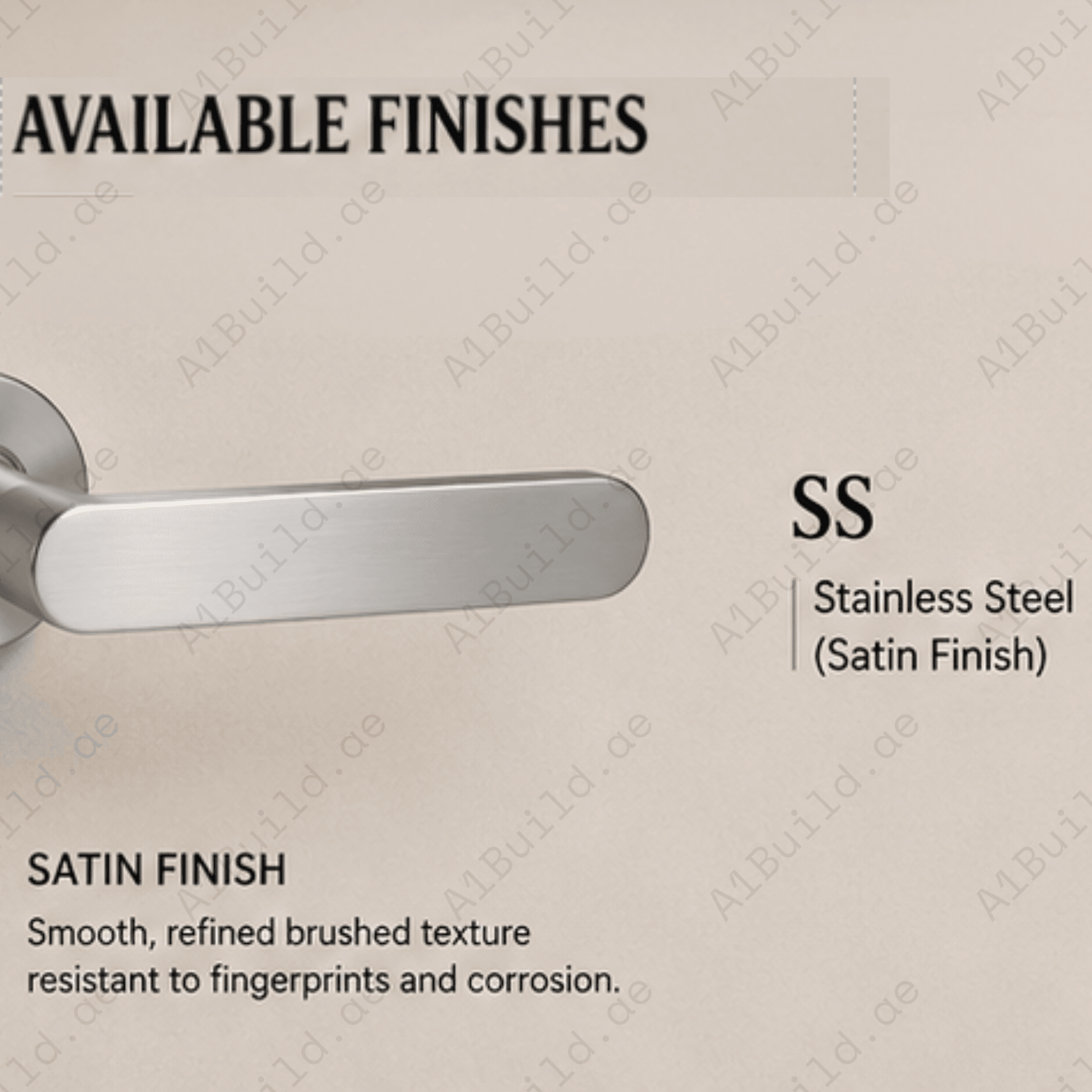 SRH.207 premium stainless steel door handle with a sleek brushed finish. Perfect for luxury homes, hotels, offices, and stylish contemporary interior spaces.