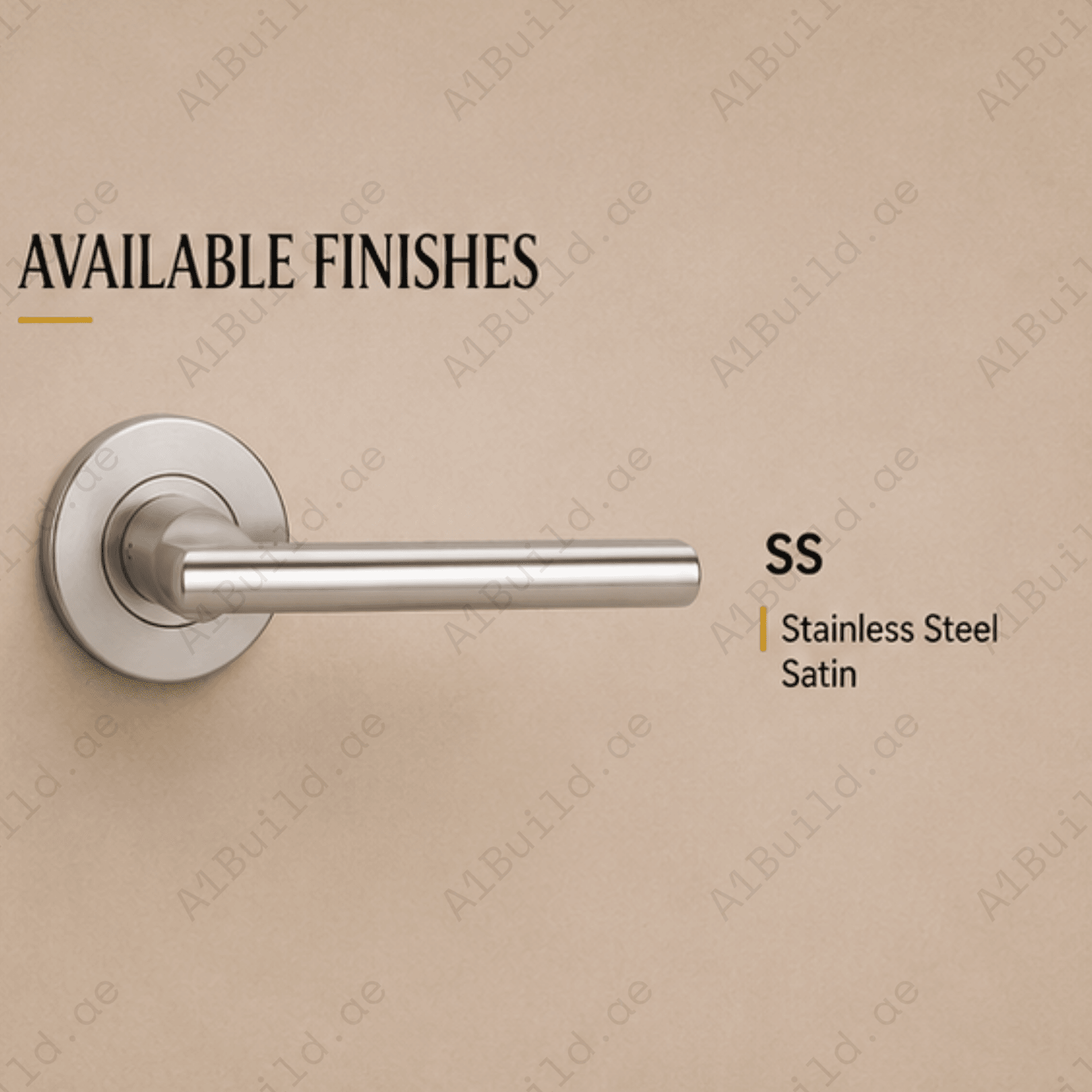 SRH.210 premium stainless steel door handle with a refined brushed finish. A stylish choice for luxury homes, hotels, offices, and contemporary interior spaces.