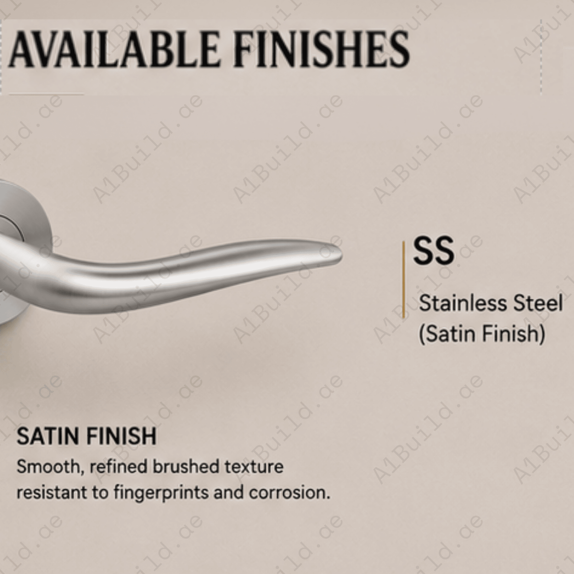 SRH.212 premium stainless steel door handle with a brushed finish. Designed for luxury homes, hotels, offices, and stylish contemporary interior spaces.