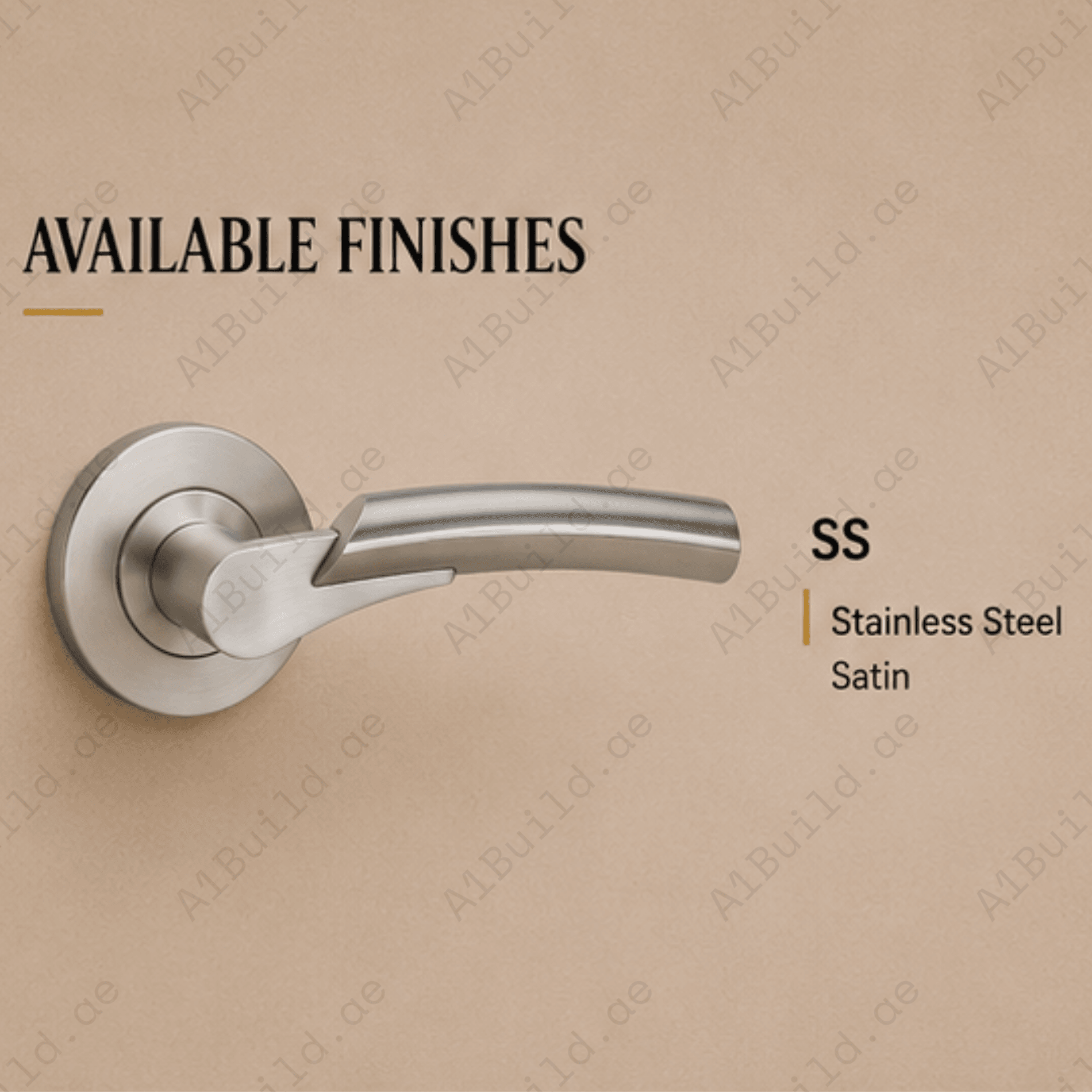 SRH.220 premium stainless steel door handle with a refined brushed finish. Perfect for luxury homes, hotels, offices, and modern interior spaces.
