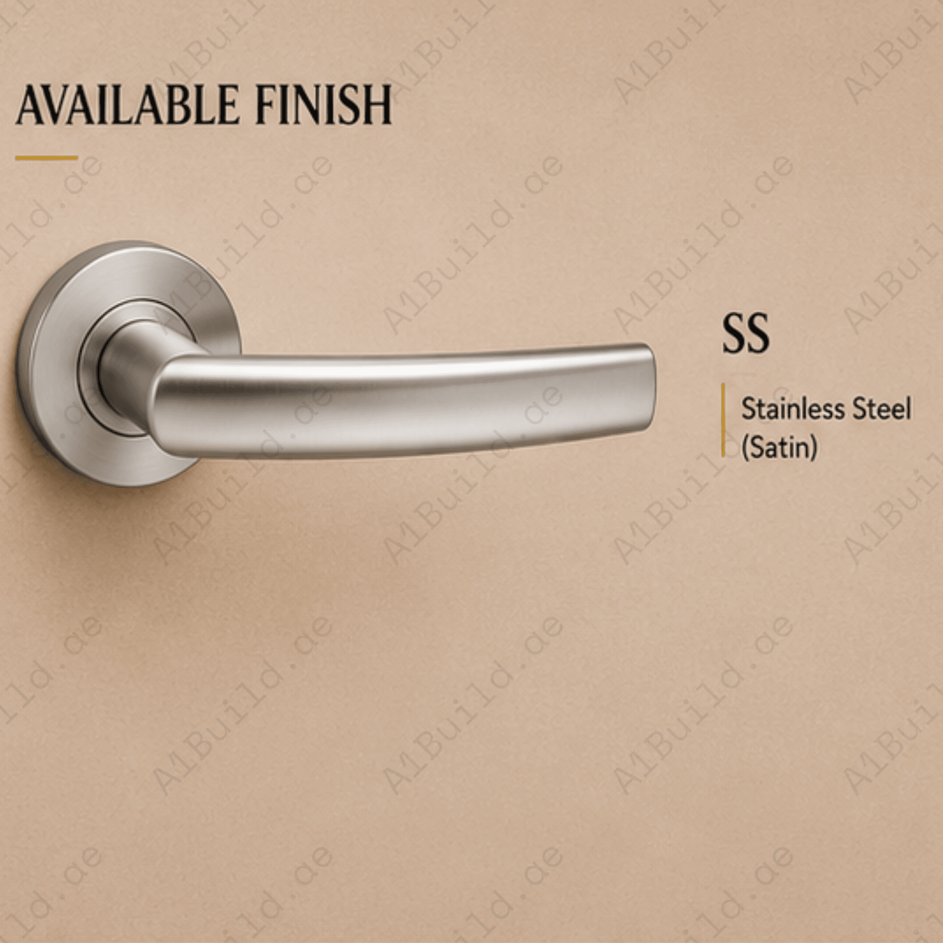 SRH.230 premium stainless steel door handle with a refined brushed finish. Perfect for luxury homes, hotels, offices, and modern interior spaces.