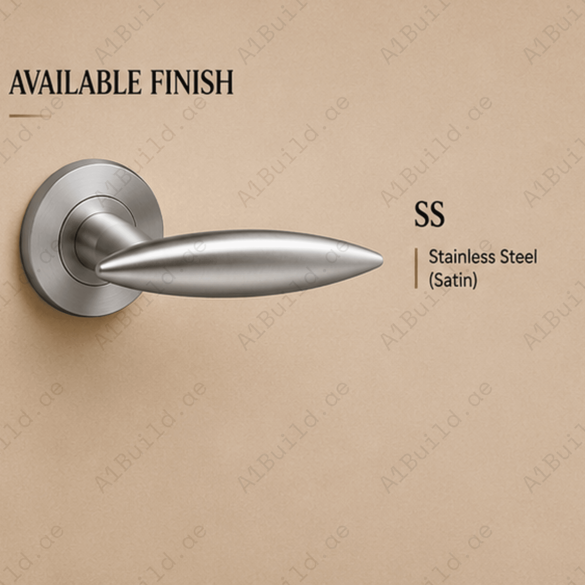 SRH.239 premium stainless steel door handle with a refined brushed finish. Designed for luxury homes, hotels, offices, and stylish contemporary interior spaces.