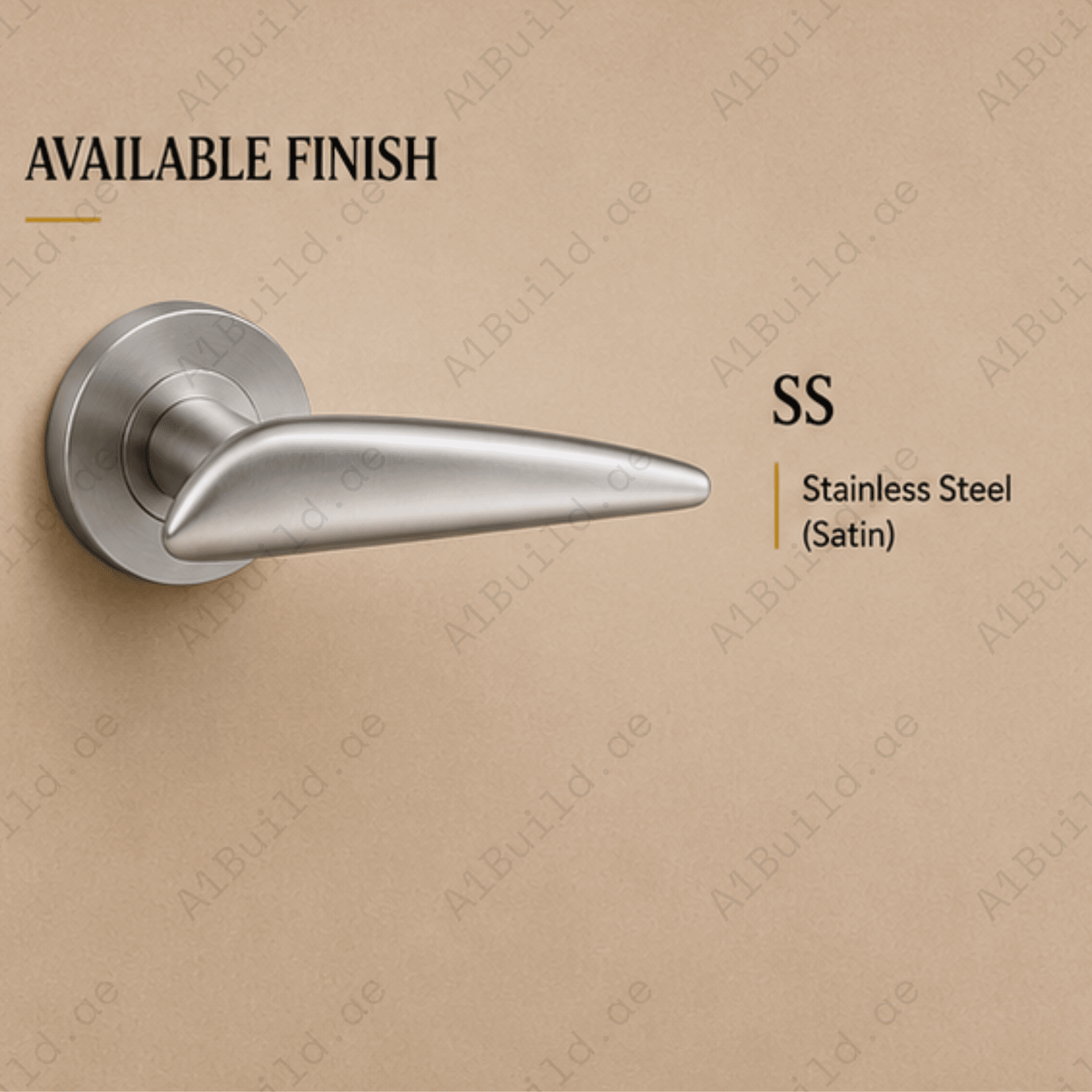 SRH.249 premium stainless steel door handle with a sleek brushed finish. Perfect for luxury homes, hotels, offices, and contemporary interior spaces.