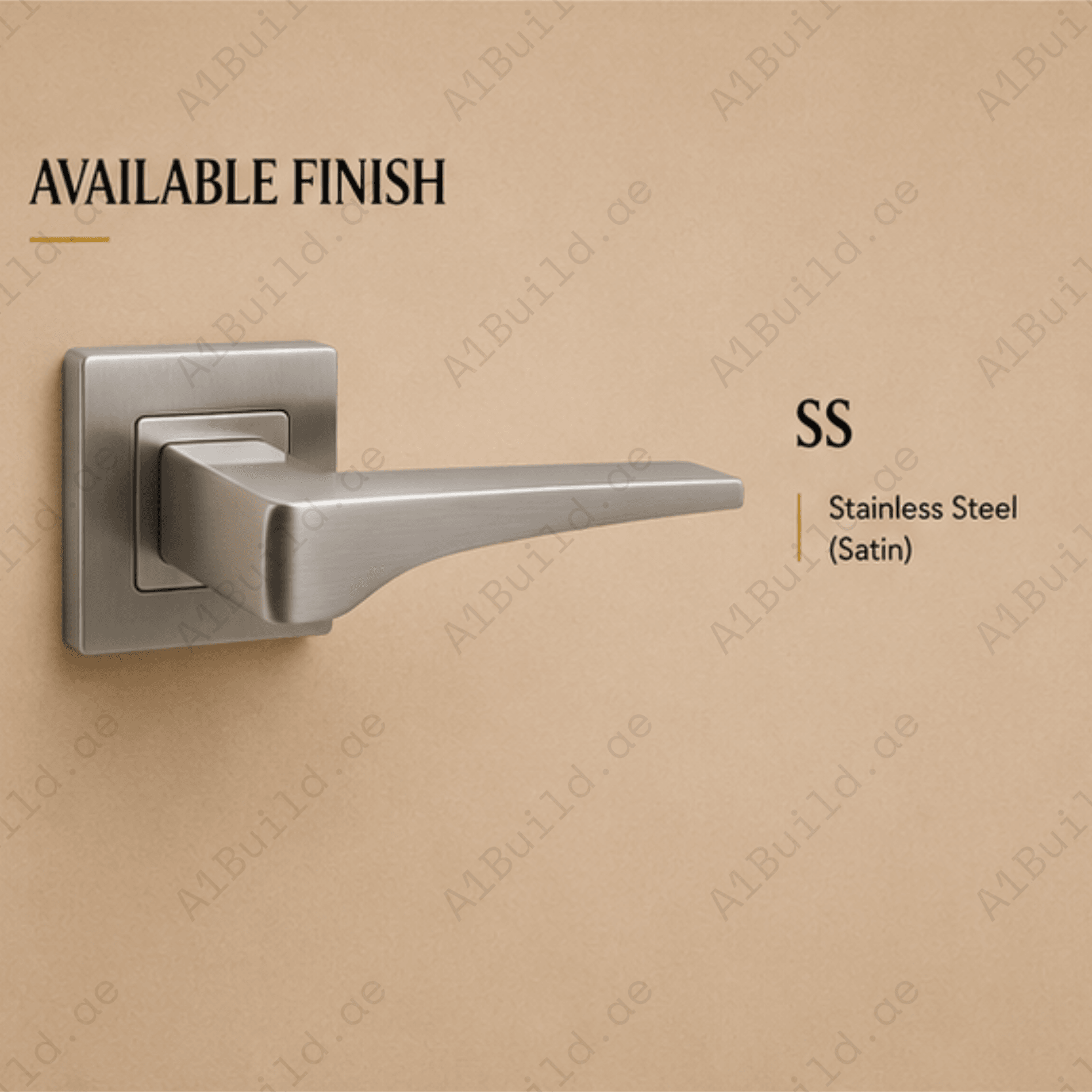 SRH.260.F premium stainless steel door handle with a refined brushed finish. Perfect for luxury homes, hotels, offices, and contemporary interior spaces.