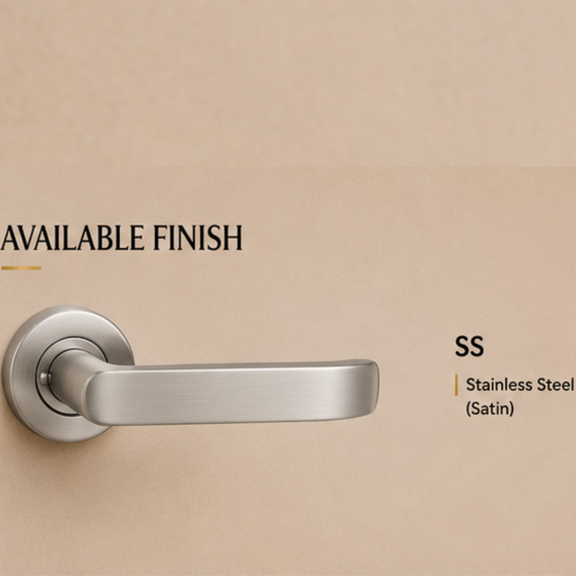 SRH.50 premium stainless steel door handle with a refined brushed finish. A stylish choice for luxury homes, hotels, offices, and contemporary interior spaces.