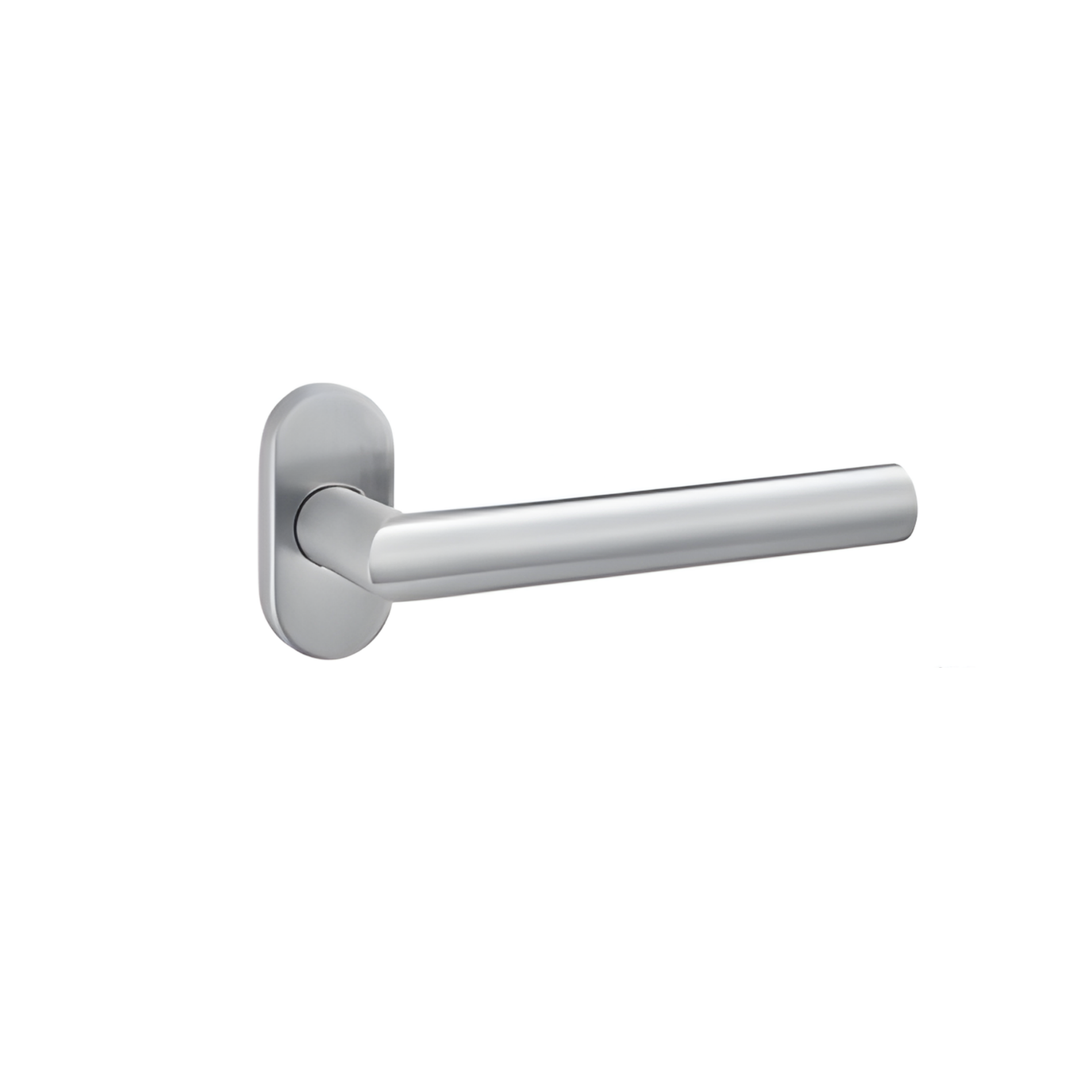 SRH.OV.01 premium stainless steel door handle with a refined brushed finish. A stylish choice for luxury homes, hotels, offices, and modern interior spaces.