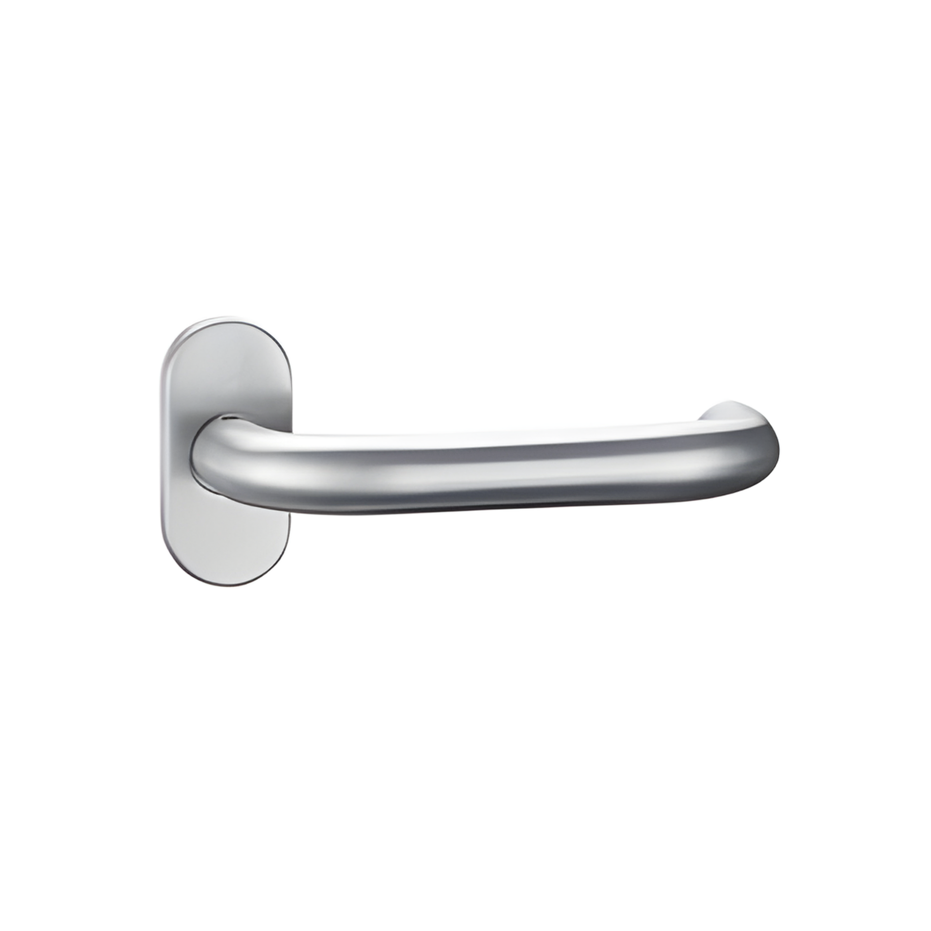SRH.OV.10 premium stainless steel door handle with a refined brushed finish. Designed for luxury homes, hotels, offices, and stylish modern interior spaces.