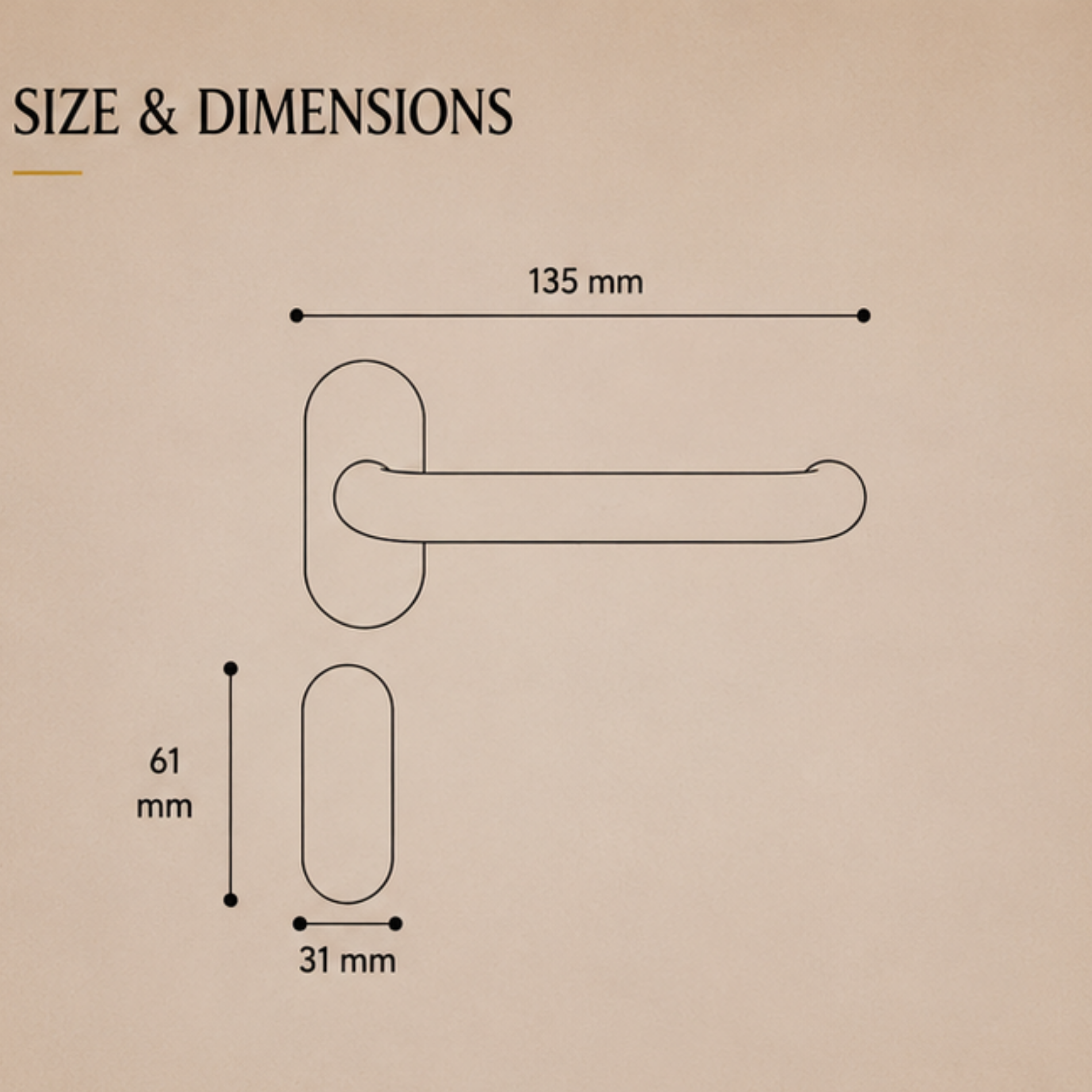 SRH.OV.10 premium stainless steel door handle with a refined brushed finish. Designed for luxury homes, hotels, offices, and stylish modern interior spaces.