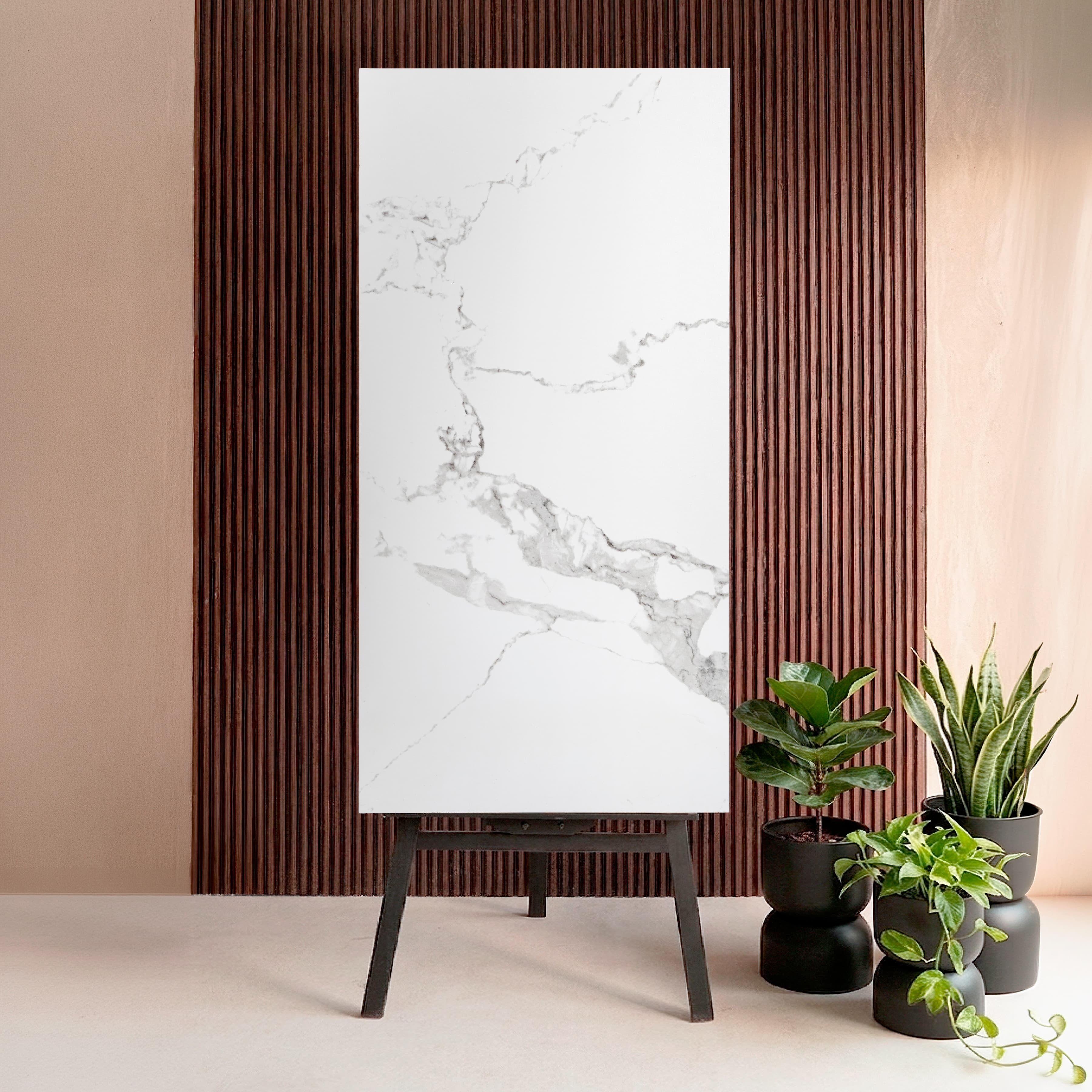 STATUARIO FEATHER Porcelain Tile 600x1200mm – 9MM Thick with Glitter on Matt Finish