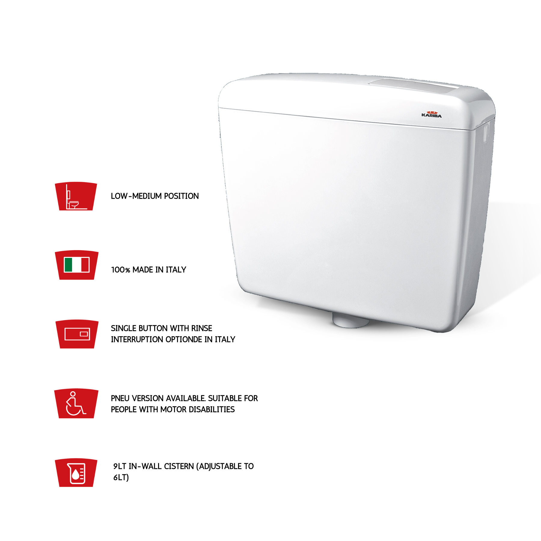 SUPER KARIBA MONO Exposed Flush Cistern – Silent, Durable & Water-Saving