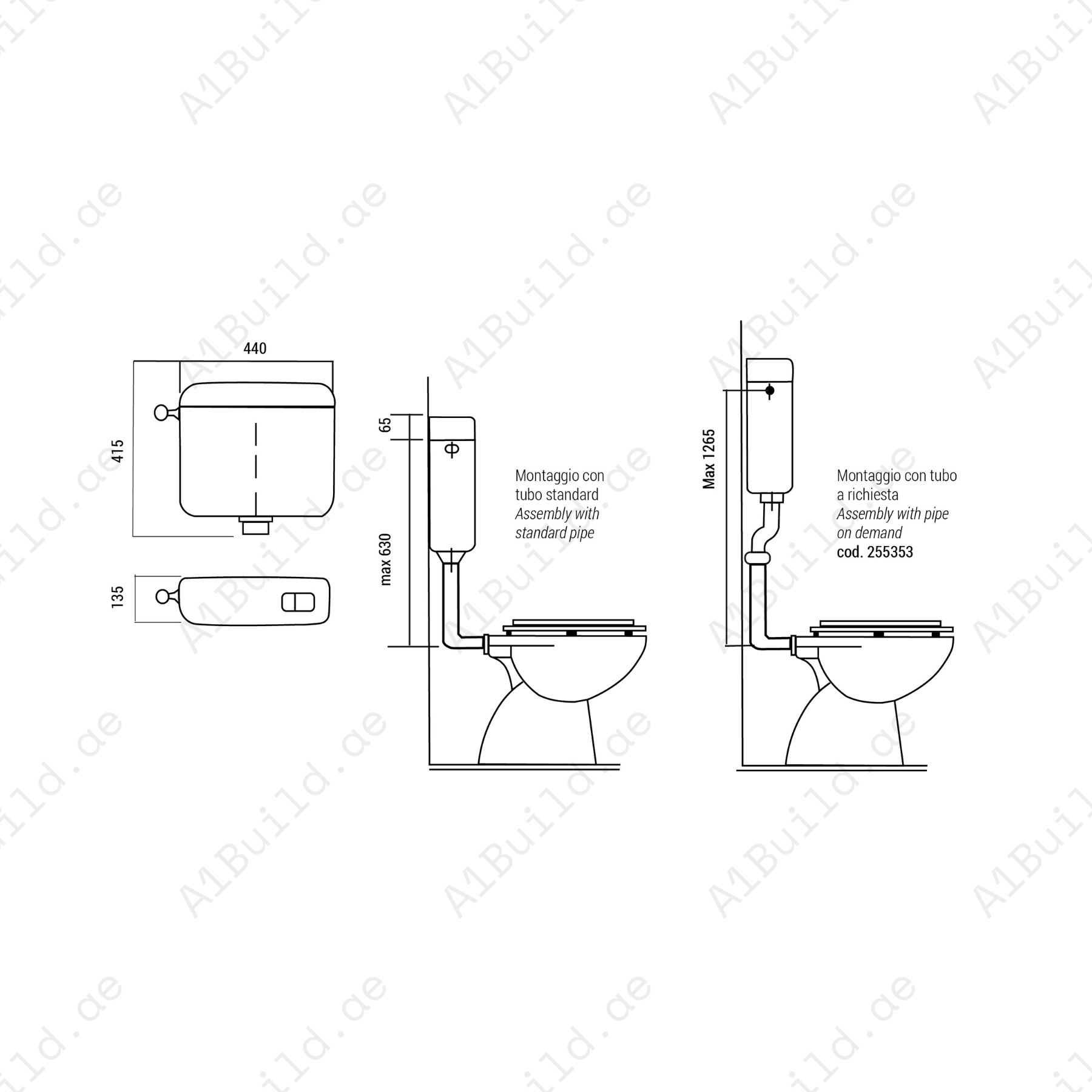 SUPER KARIBA MONO Exposed Flush Cistern – Silent, Durable & Water-Saving