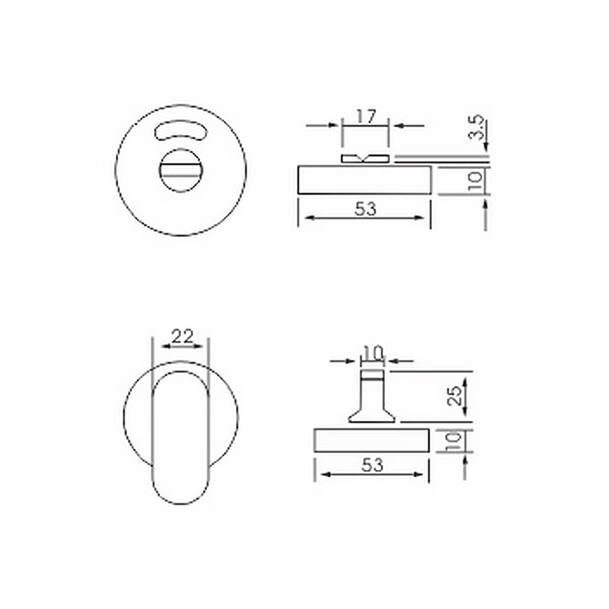 SW-01 – Premium Stainless Steel Bathroom Turn and Release (SS)