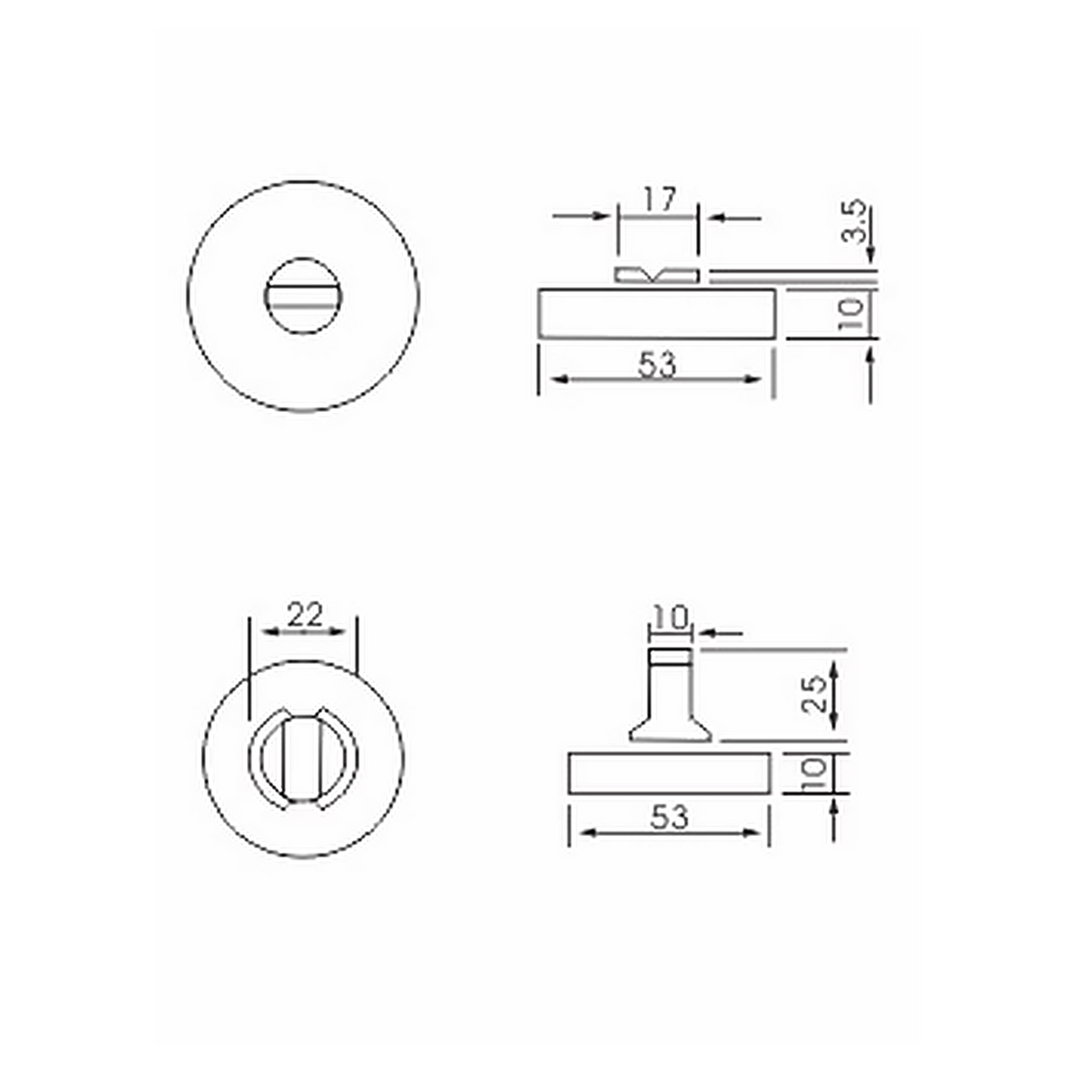 SW-02 – Premium Stainless Steel Bathroom Turn and Release (SS)