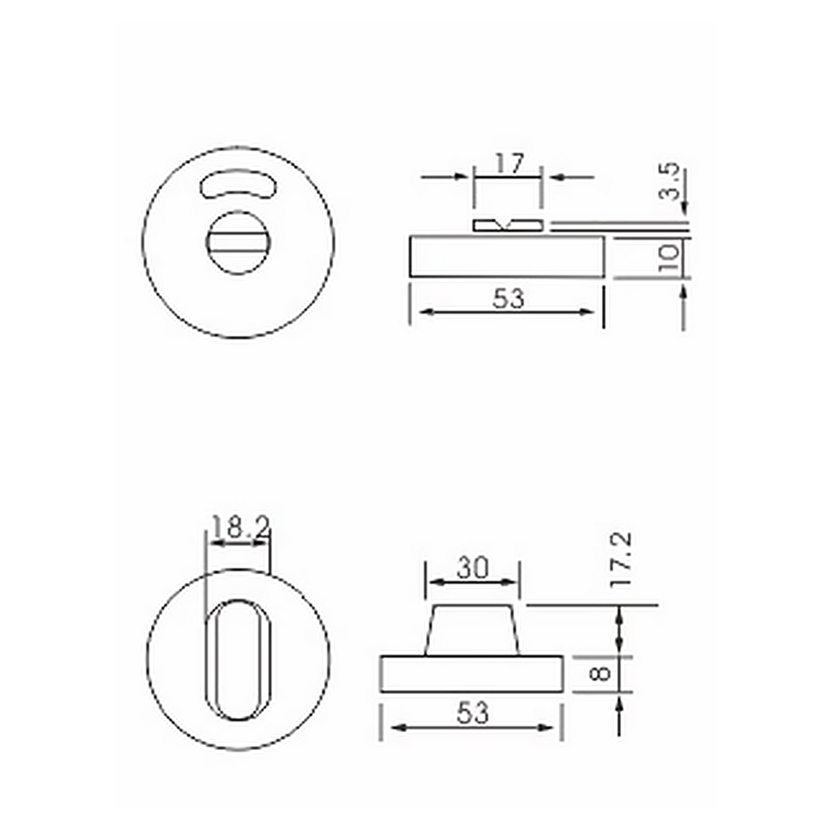 SW-04 – Premium Stainless Steel Bathroom Turn and Release (SS)
