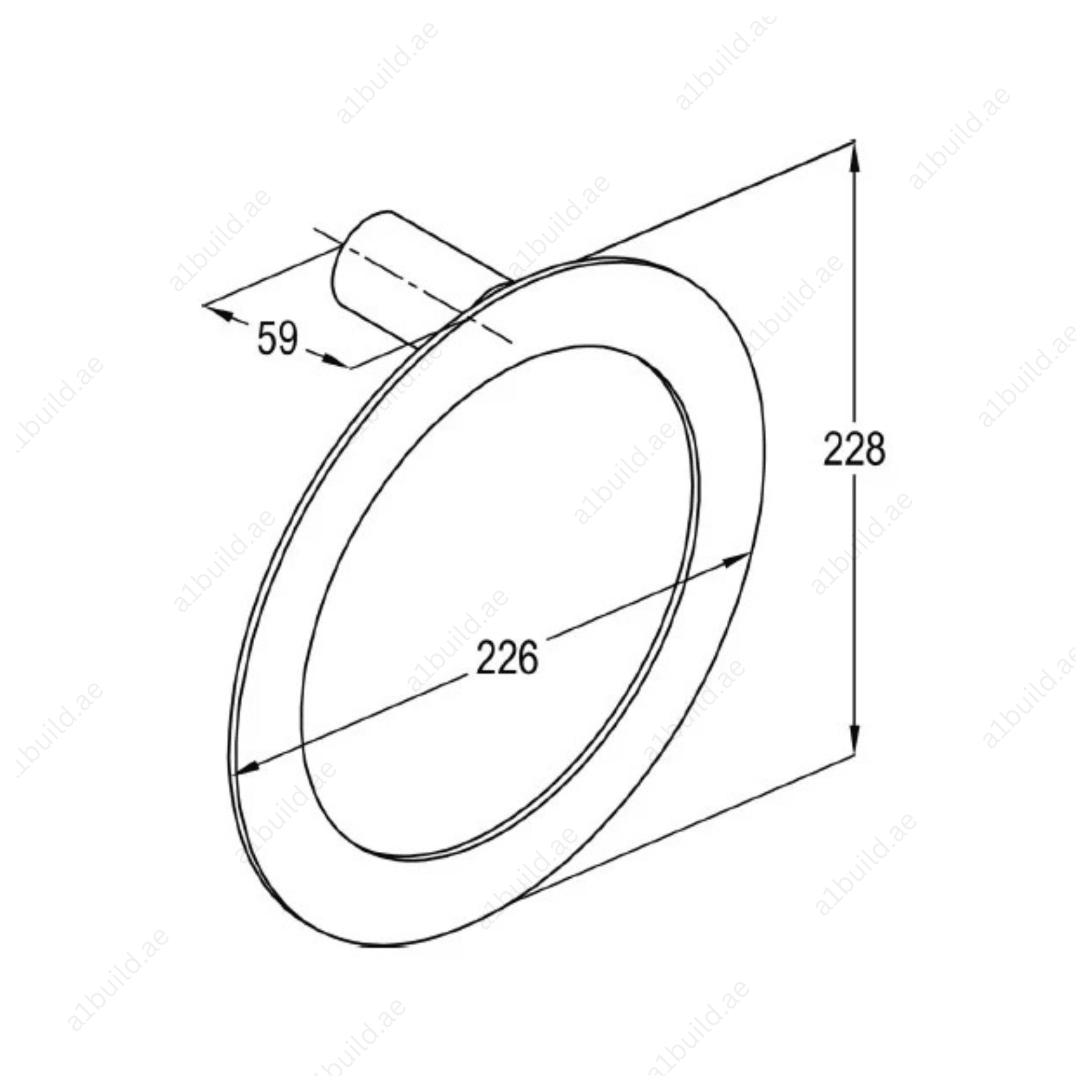 SWINGTowelRing_ChromeFinish_SecureWallMountDesign_3