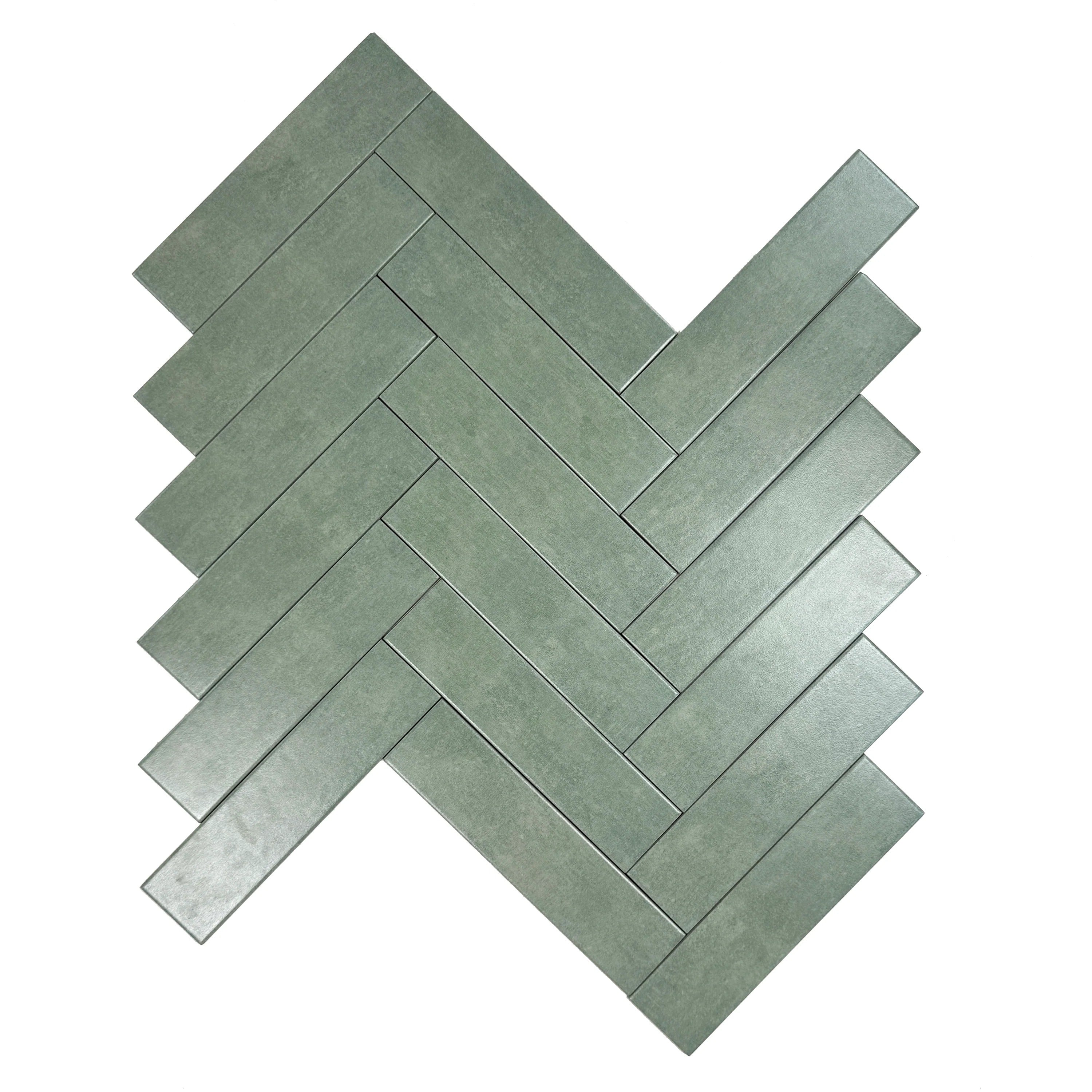 Sage Green Semimatte Porcelain Artisanal Tile – Premium porcelain tile with a semimatte finish, ideal for walls, floors, kitchens, bathrooms, and feature areas.