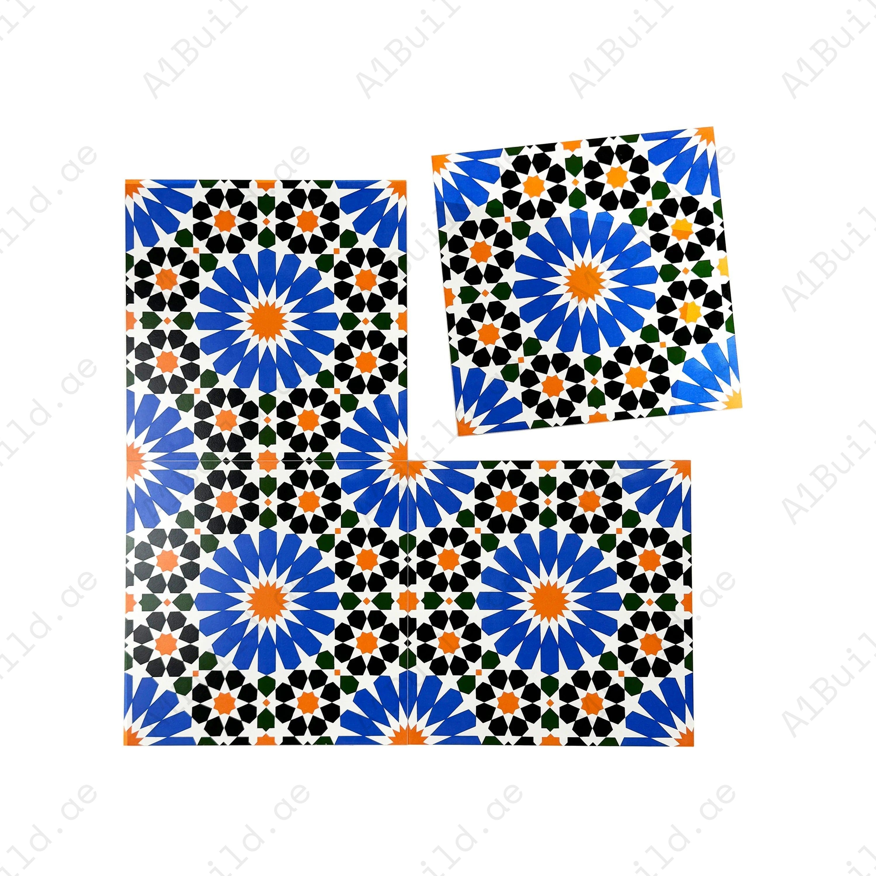 Sahara Splendor Moroccan Matte Ceramic Tile Pattern 303 – Premium ceramic tile with a matte finish, ideal for stylish walls, floors, kitchens, and bathrooms.