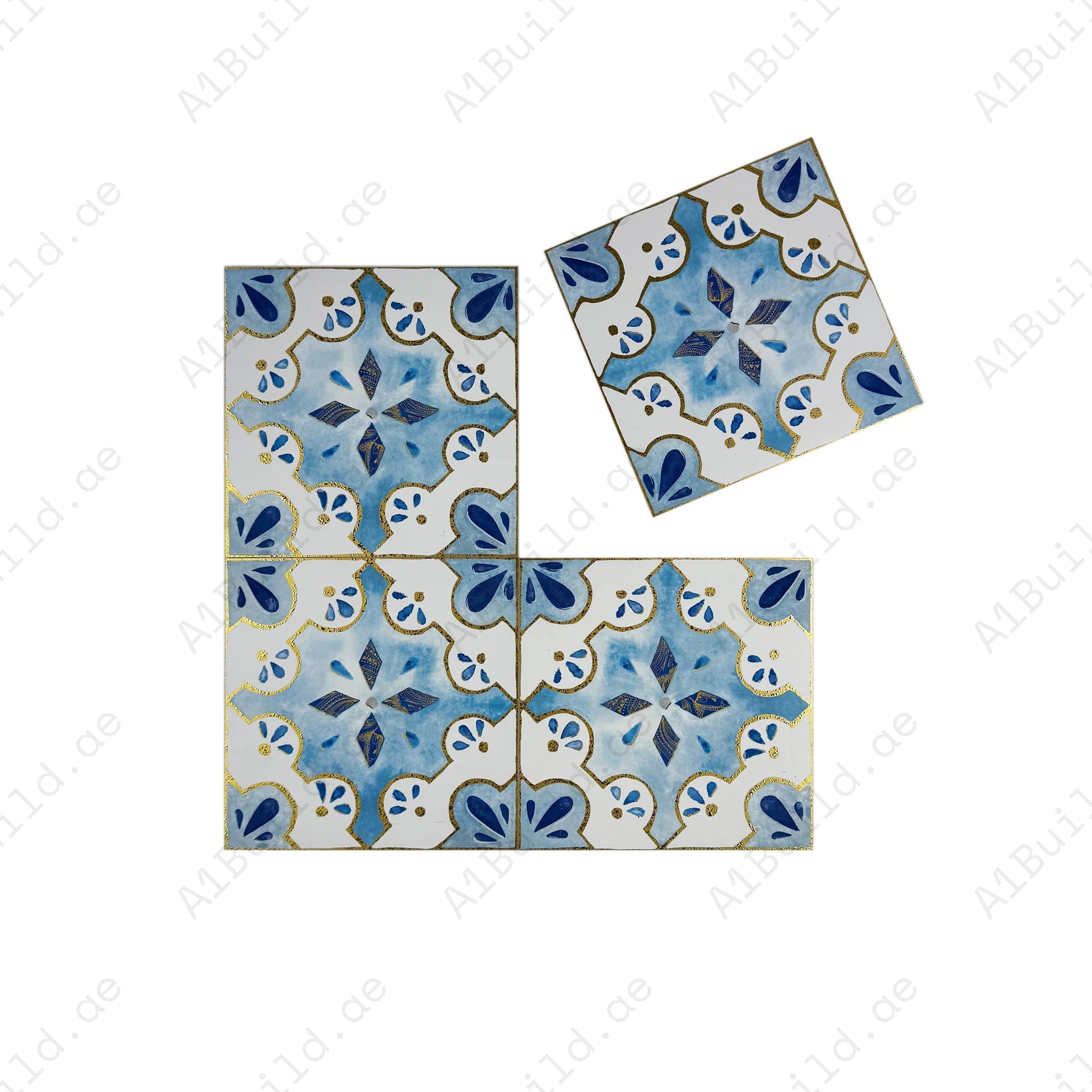Sahara Splendor Moroccan Matte Ceramic Tile Pattern 325 – Premium ceramic tile with a matte finish, ideal for stylish walls, floors, kitchens, and bathrooms.