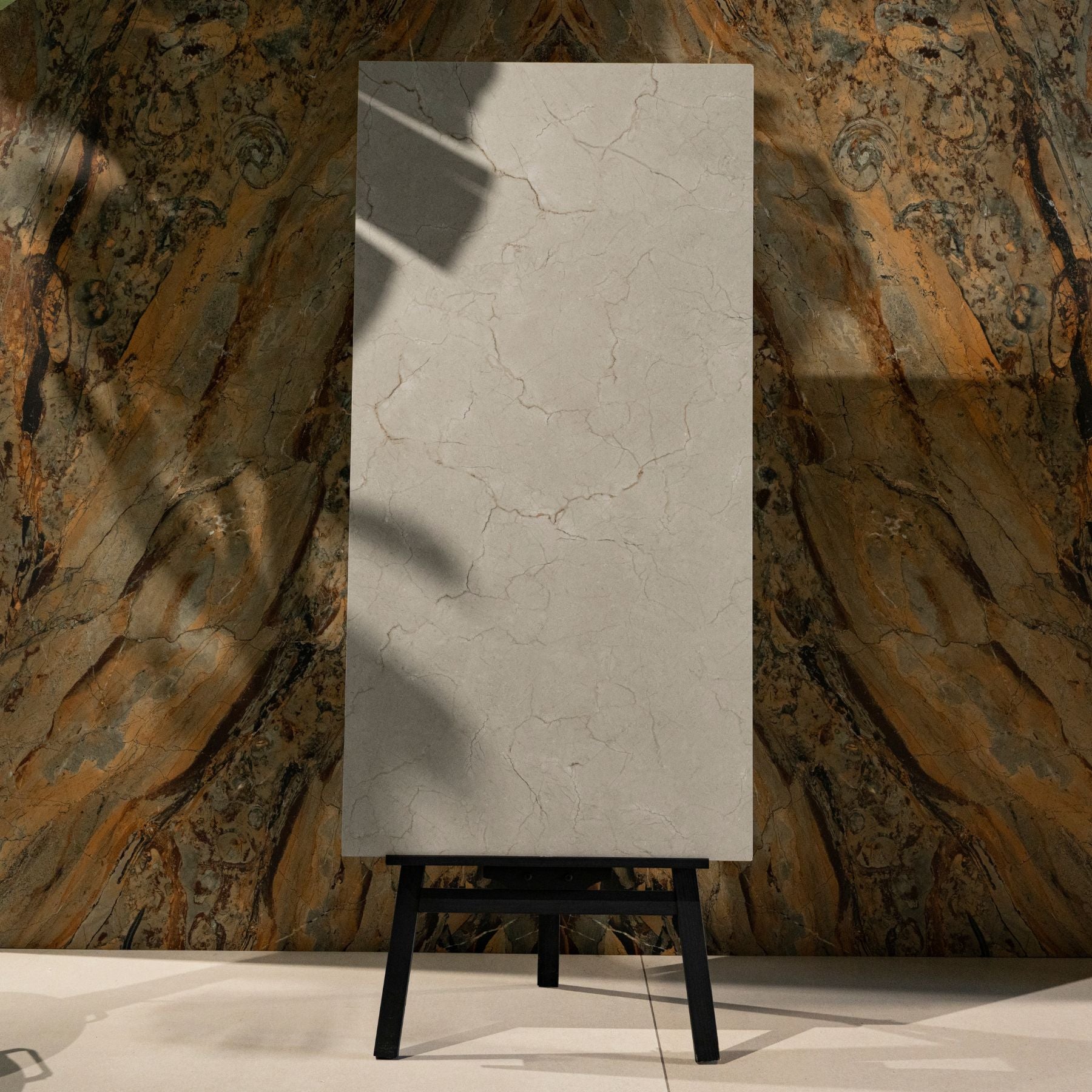 Sandstone Haze matte stone effect porcelain tile 60x120cm 9mm features warm sandy tones with durable porcelain performance for floors and walls.