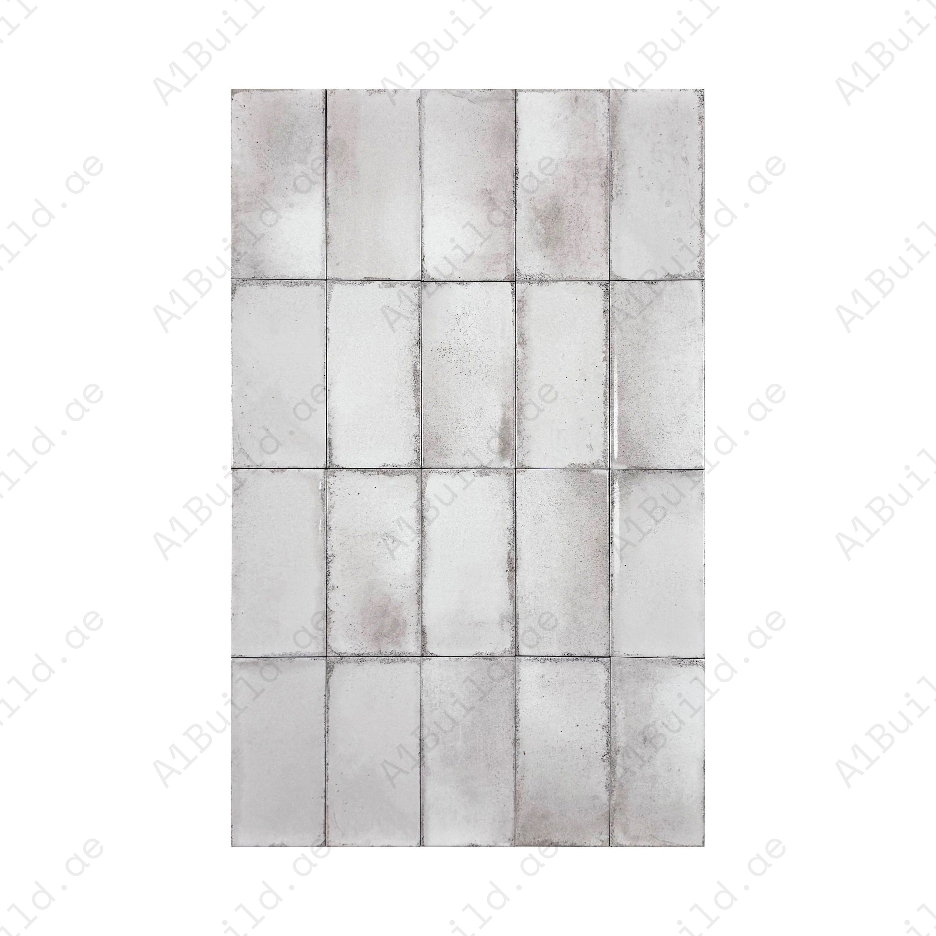 Sandy Beige Glossy Ceramic Tile – Premium long-strip tile with a glossy finish, ideal for elegant walls, kitchens, bathrooms, and modern living spaces.