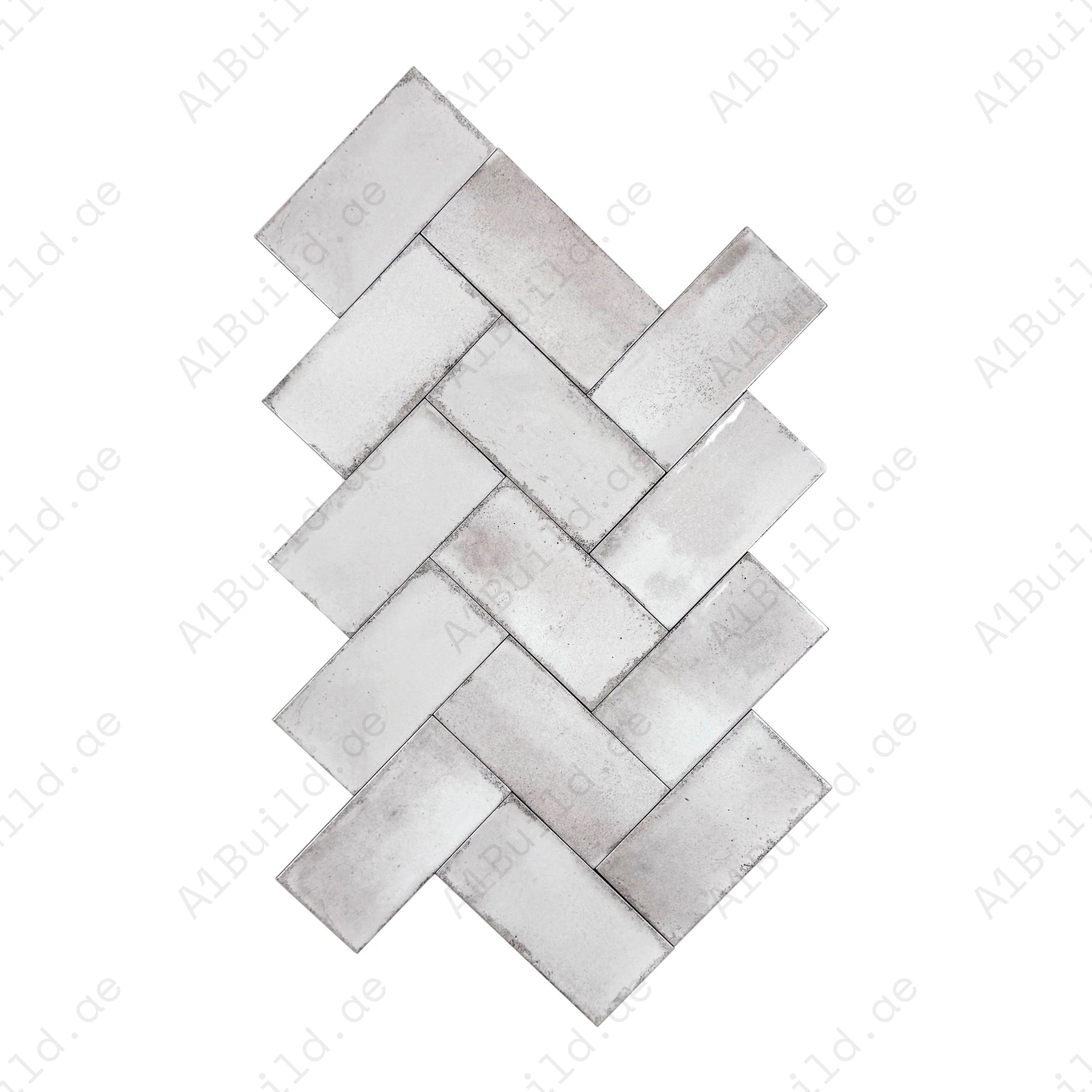 Sandy Beige Glossy Ceramic Tile – Premium long-strip tile with a glossy finish, ideal for elegant walls, kitchens, bathrooms, and modern living spaces.