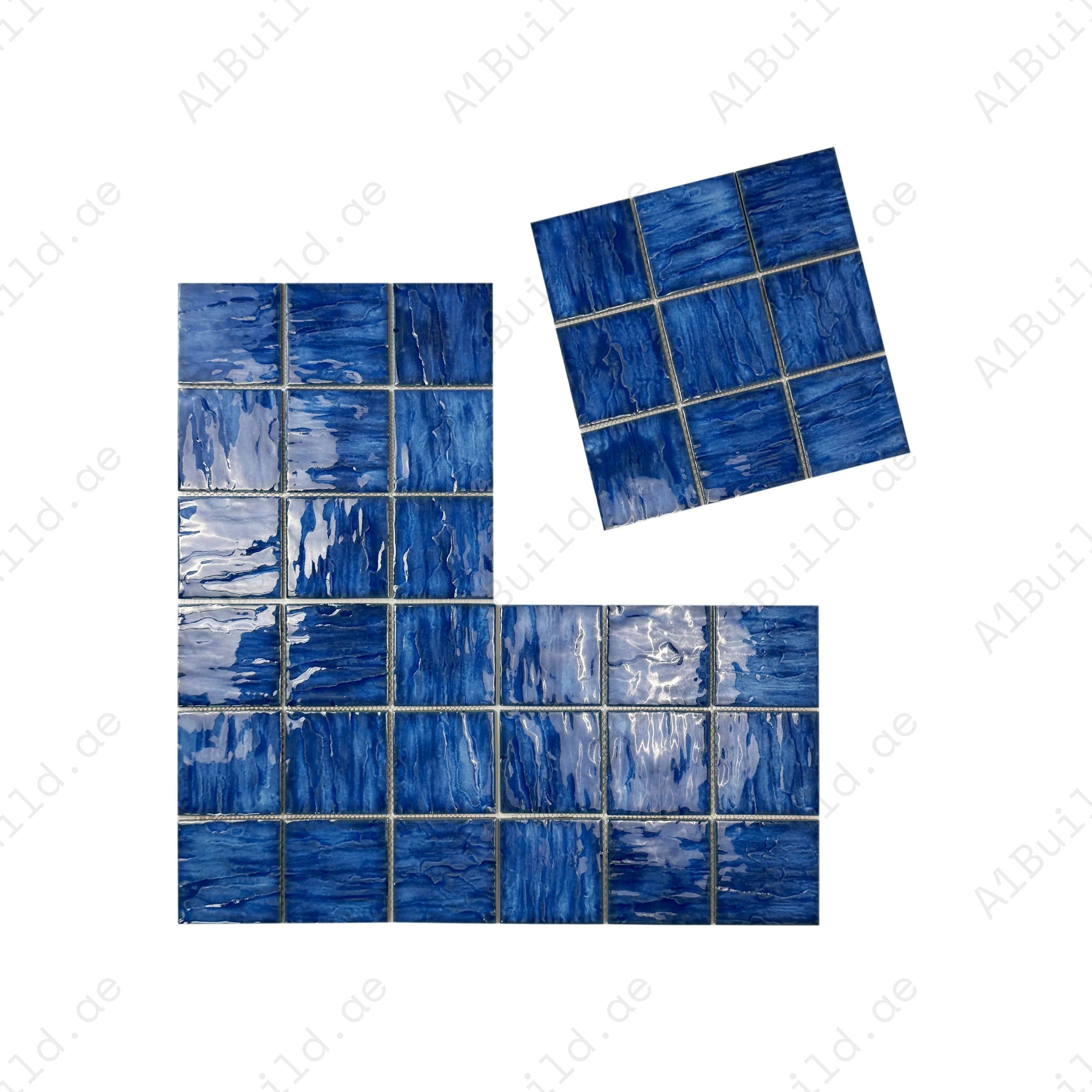 Serene Wave Baby Blue 3D crystalline glazed porcelain mosaic. UV-resistant, slip-proof & eco-friendly—perfect for pools, spas & luxury water features.