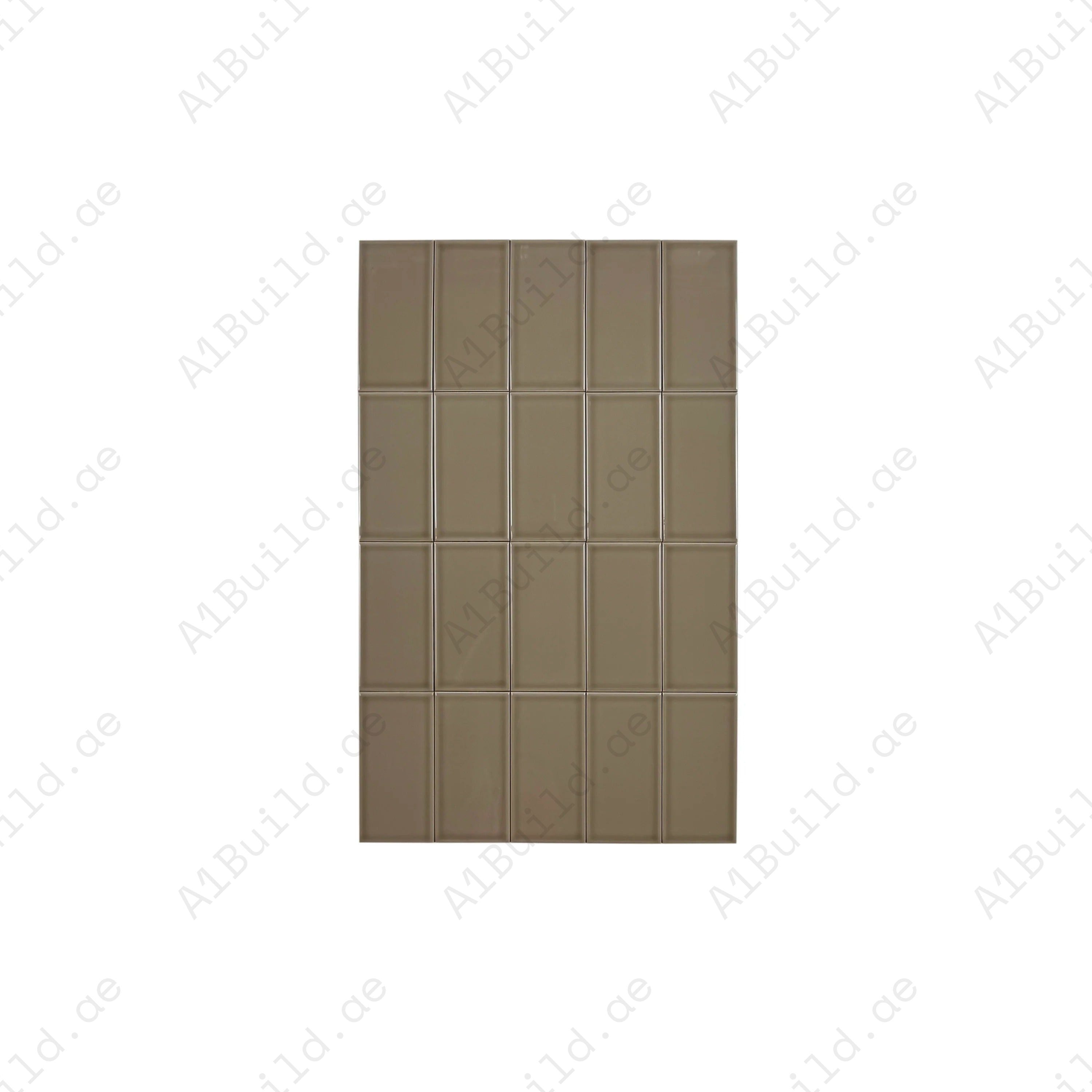 Shop Urban Luxe Light Brown Glossy Flat Ceramic Tile. Durable, easy to clean, and stylish – perfect for kitchens, bathrooms, accent walls, and modern interiors.