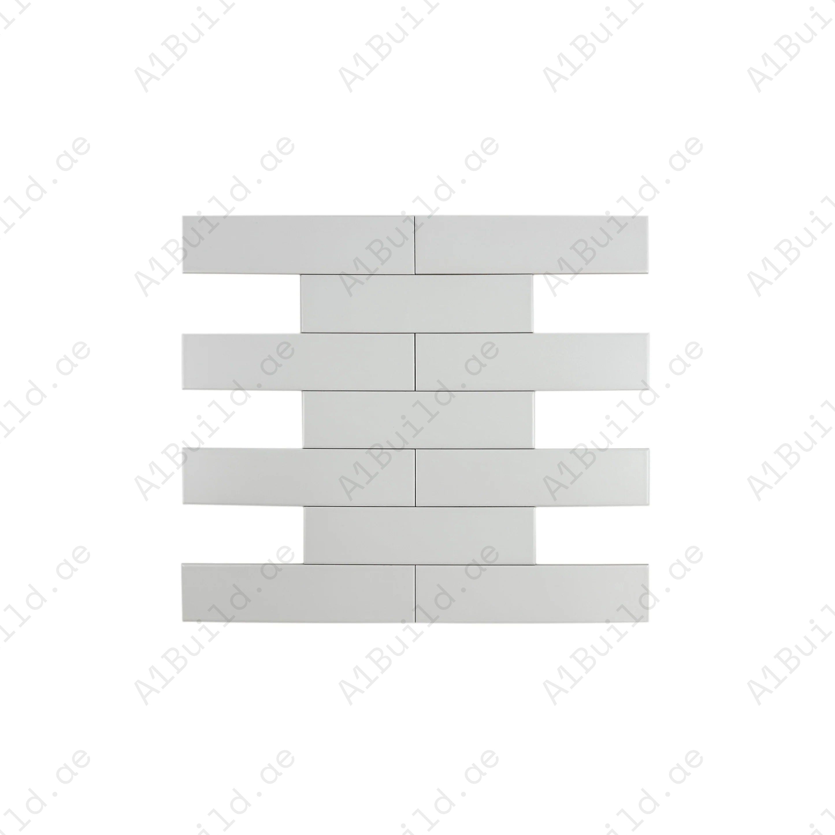 Shop Urban Luxe White Glossy Flat Ceramic Tile. Premium ceramic, durable and easy to maintain – ideal for kitchens, bathrooms, feature walls, and modern interiors.