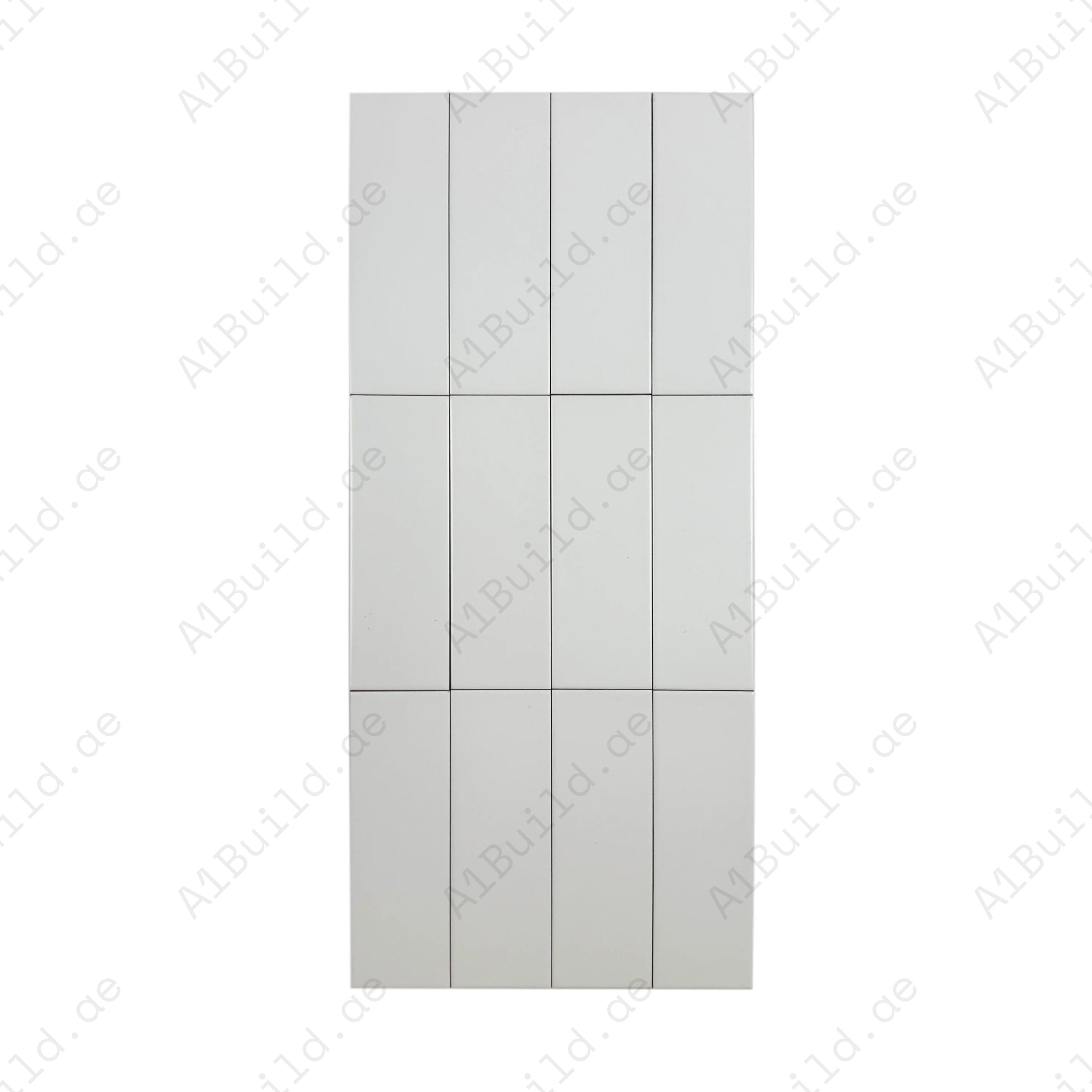 Shop Urban Luxe White Matt Flat Ceramic Tile (100x300 mm) – sleek, durable, and low-maintenance. Perfect for bathrooms, kitchens, and feature wall designs.