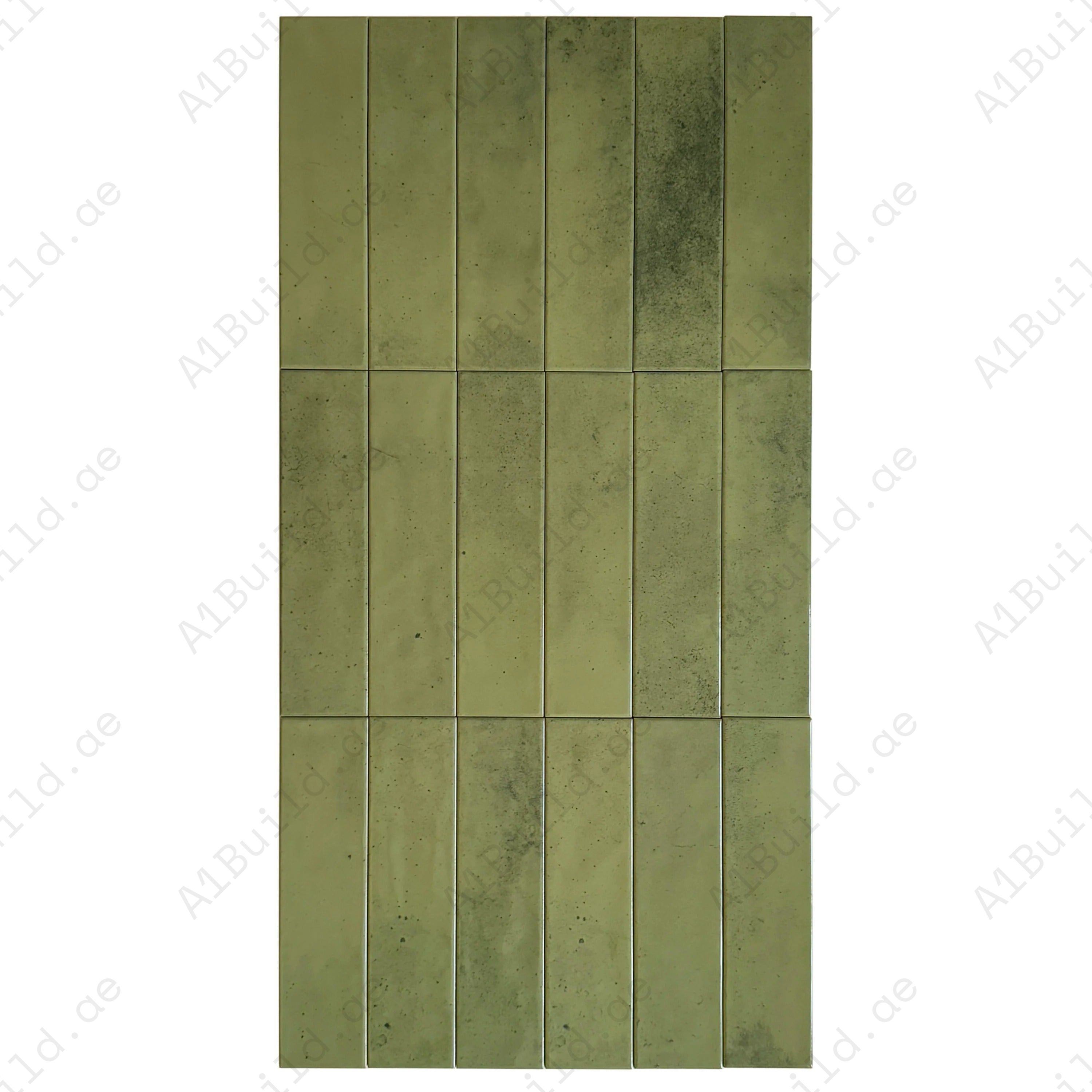 Shop Venetian Dream Lime Green Glossy Porcelain Tile (75x300 mm) – durable, elegant, and waterproof. Perfect for bathrooms, kitchens, walls, and interiors.