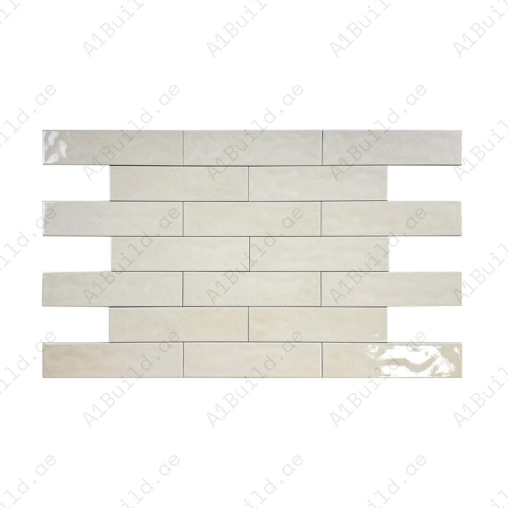 Venetian Dream Parchment Beige Glossy Porcelain Tile – Artisanal