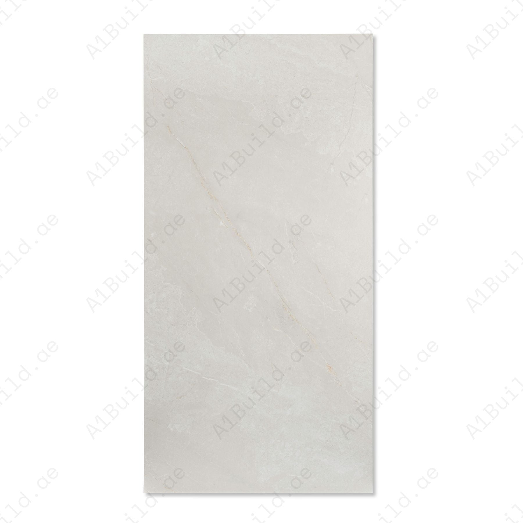 Sighny White porcelain tile in 60x120cm size featuring soft stone texture, elegant white tones and durable 9mm thickness for floors and walls.