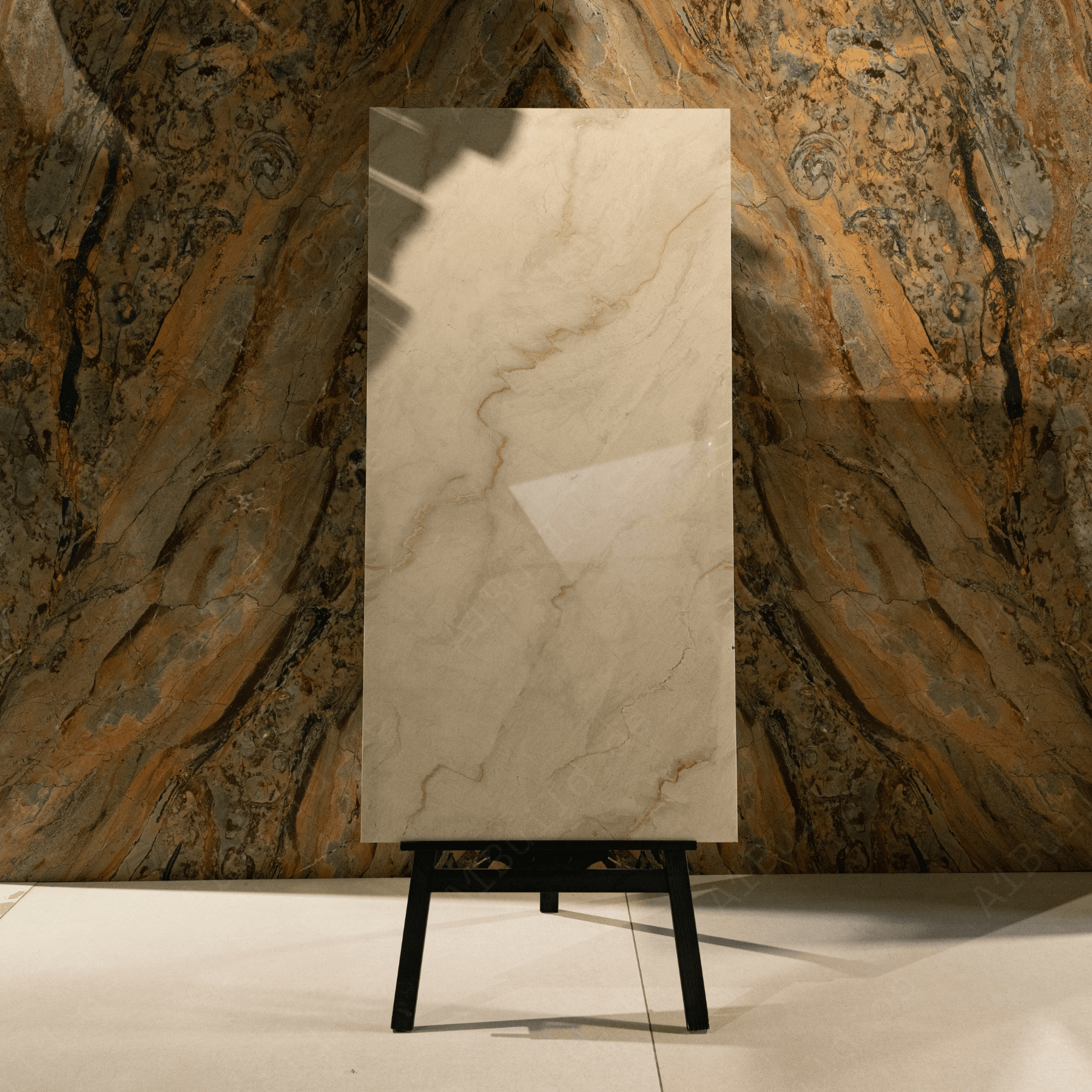 Silver Vein Luxe porcelain tile 60x120cm 9mm thickness, grey marble look design, durable porcelain tile for elegant floors and walls.