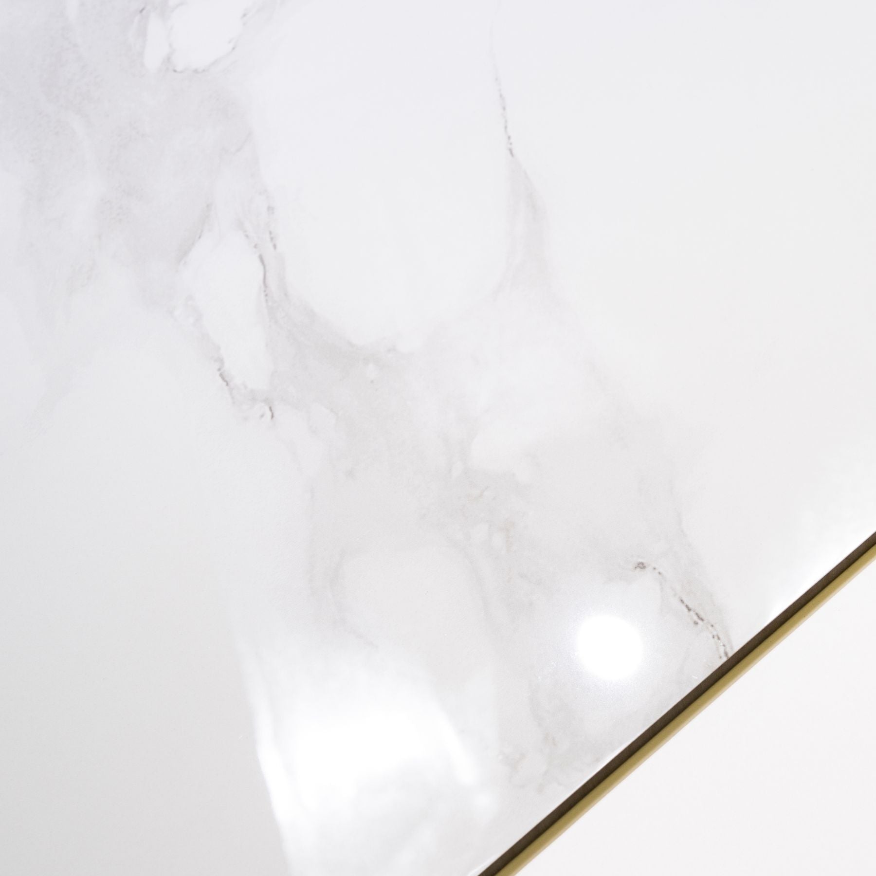 Smoke Statuario glossy marble porcelain tile 60x120cm with 9mm thickness features white base, smoky grey veining and polished finish.