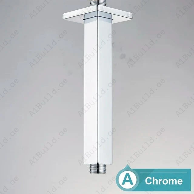 Square Ceiling Shower Arm 150mm - Premium Chrome Finish for Modern Bathrooms