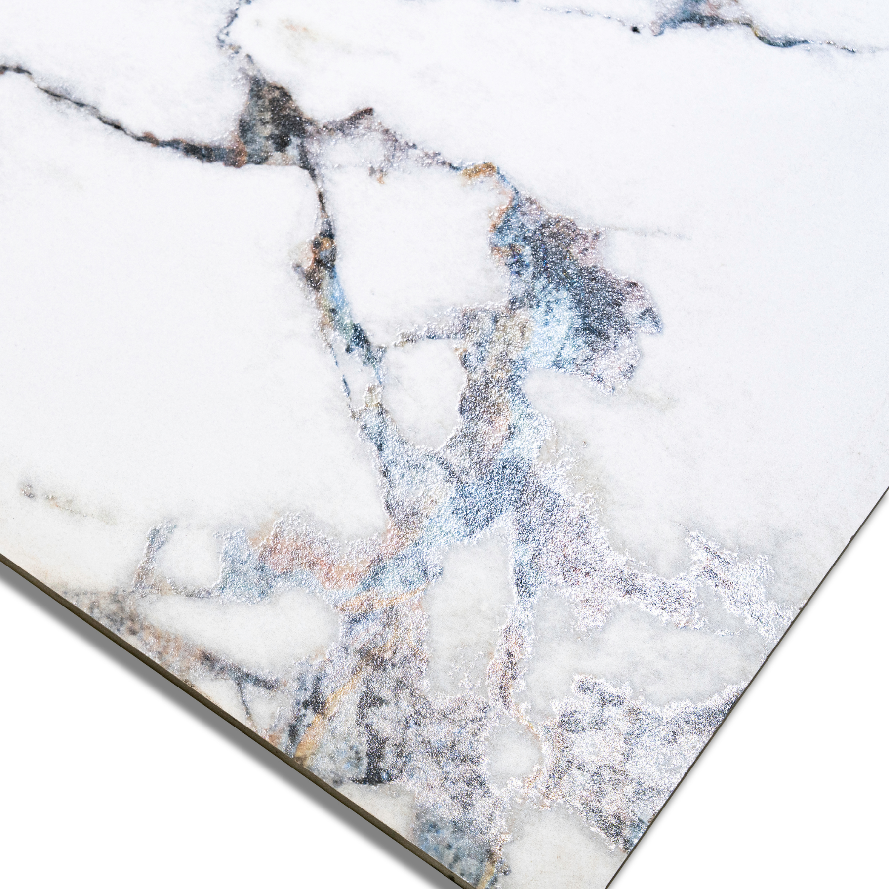 Statuario Vistota porcelain tile 60x120cm with 9mm thickness, Italian marble look, durable porcelain, ideal for floors and walls.