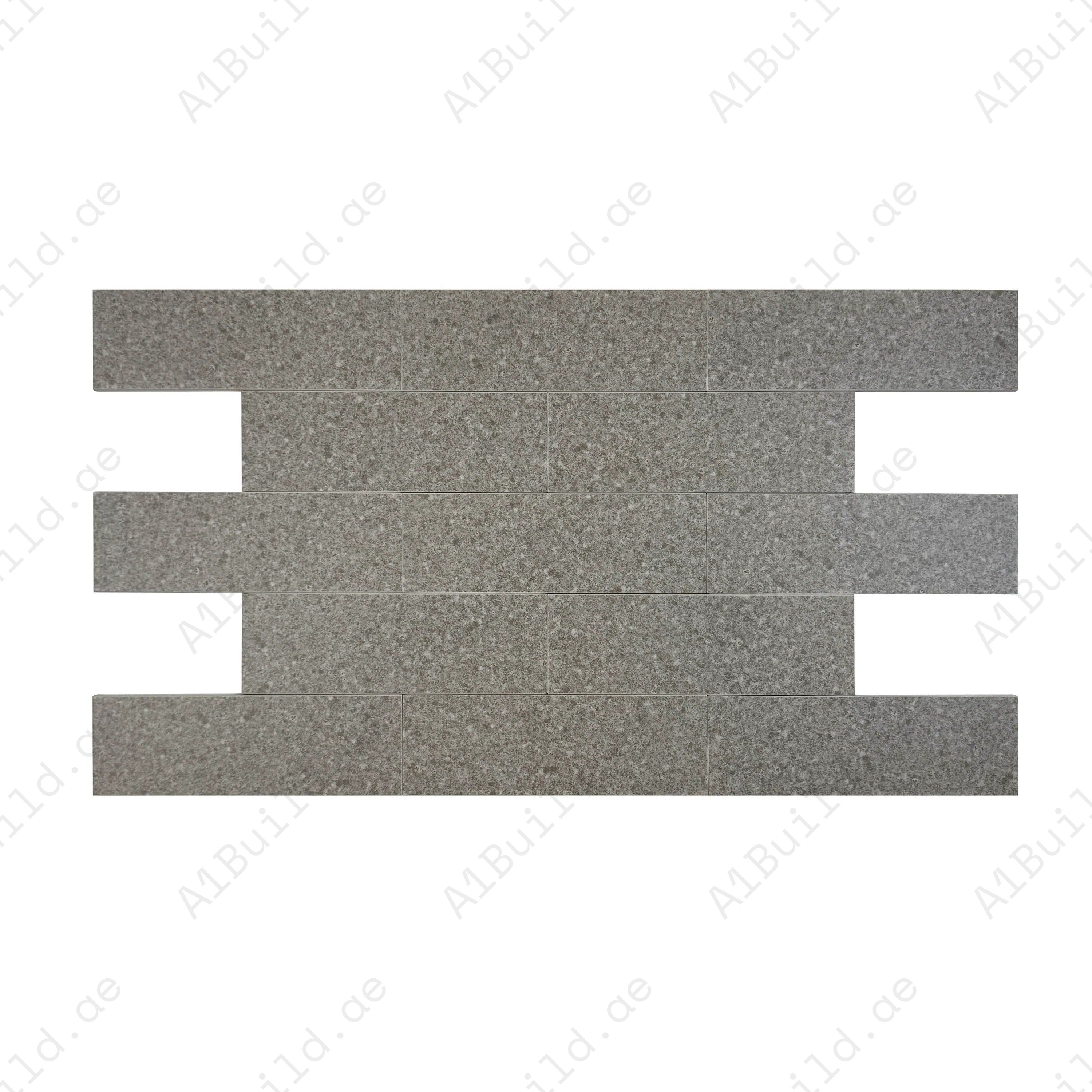 Sukabumi Dark Grey Matt Porcelain Tile 100x300mm. Durable, slip-resistant, UV stable & eco-friendly, perfect for luxury pools, spas & water features in Dubai.