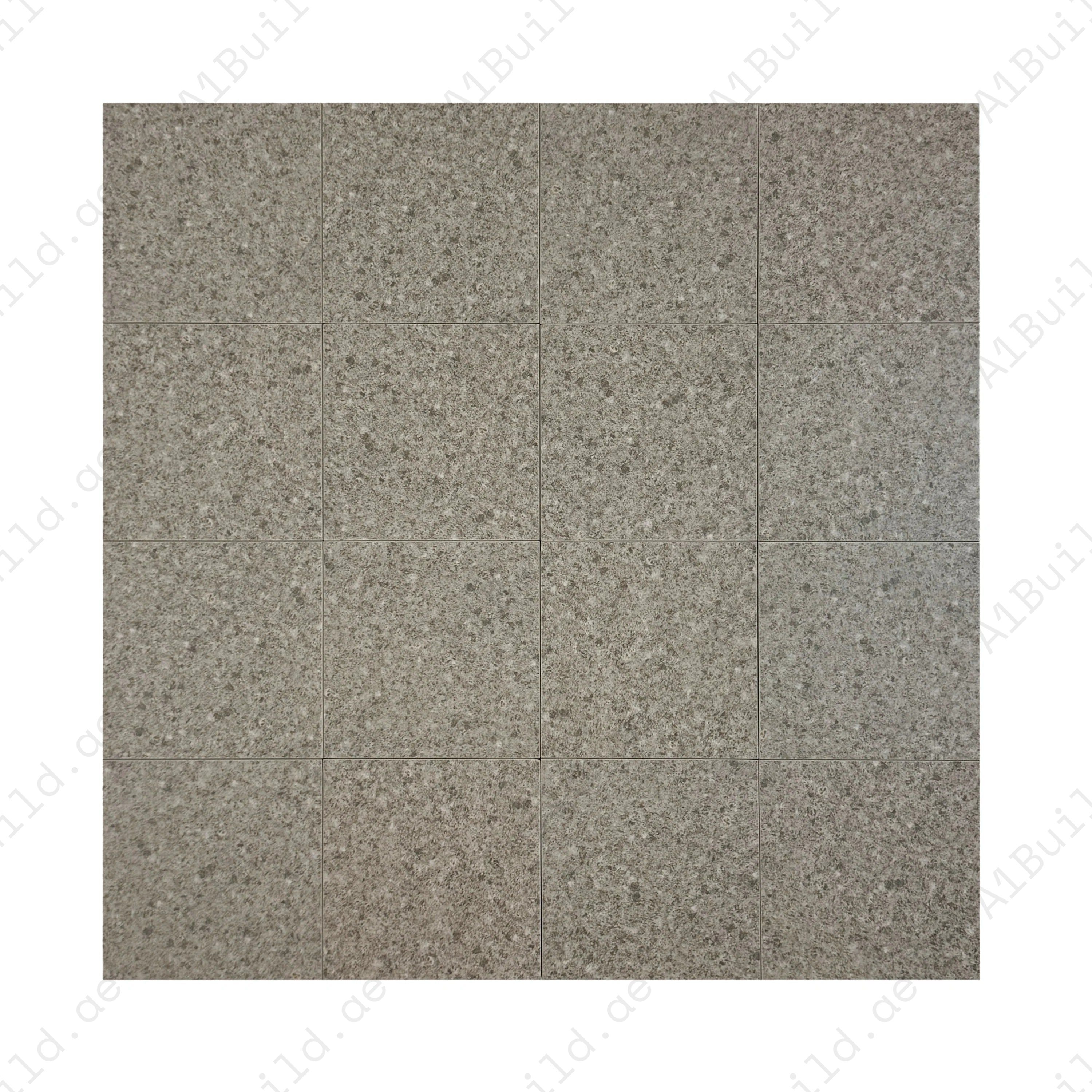 Sukabumi Medium Grey Matt Porcelain Tile 150x150mm. Durable, slip & UV resistant, eco-friendly, ideal for luxury pools, spas & water features in Dubai.