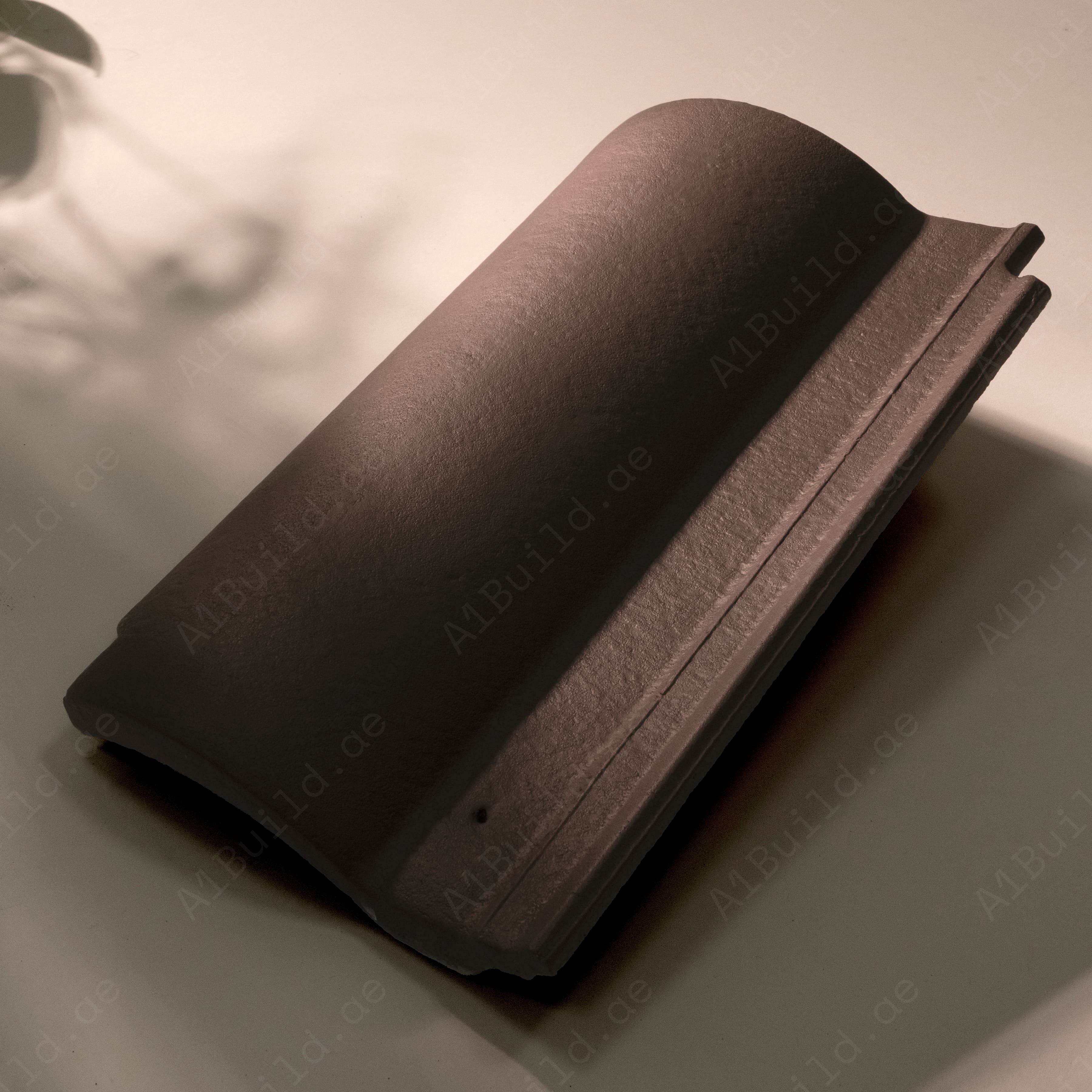 Concrete Roof Tile | S-Wave Profile | Cedar Mat Finish | Weather-Resistant Roofing for UAE Homes