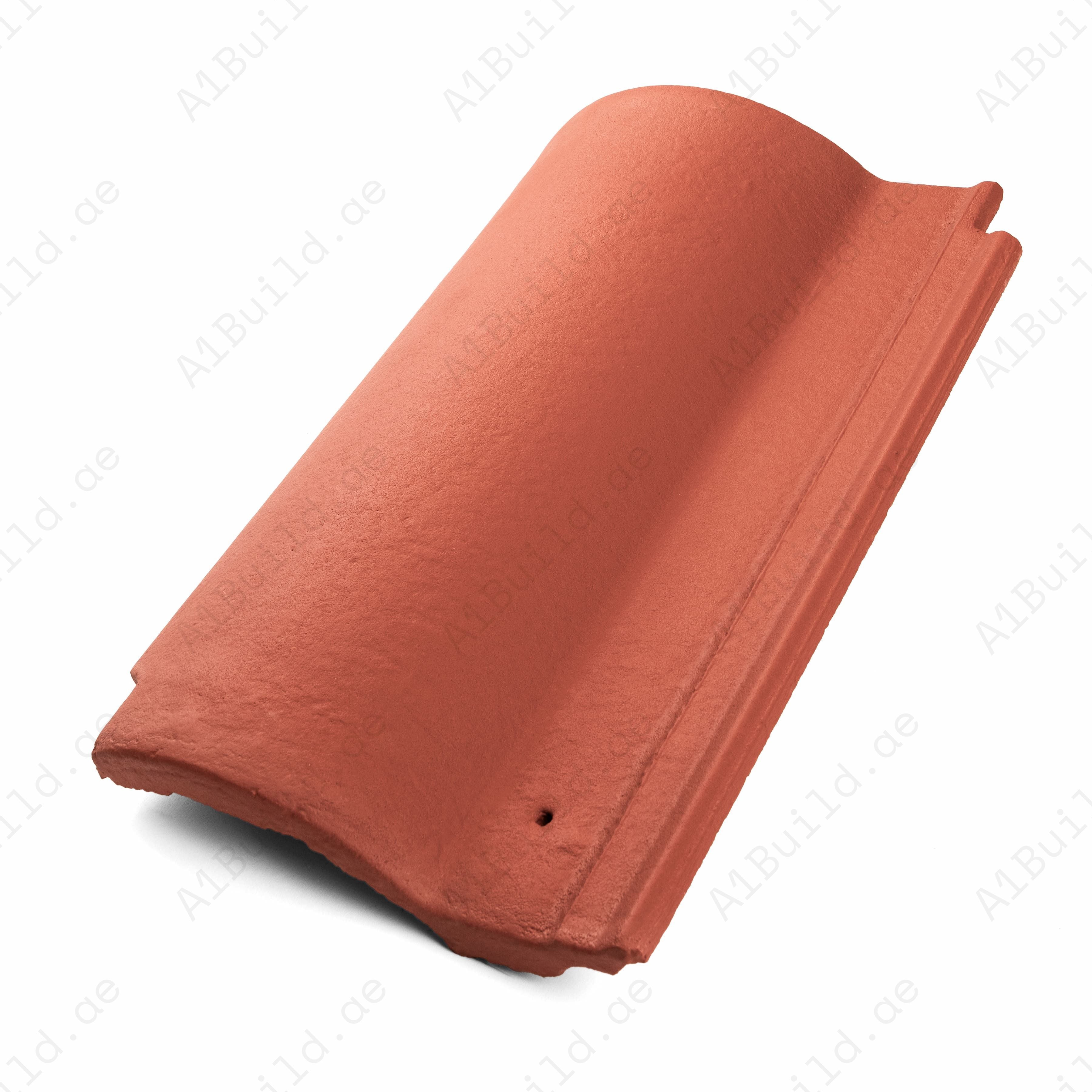 Earthy Red Matte Roof Tile | Natural Terracotta Look | S-Wave Concrete | UAE Homes & Villas