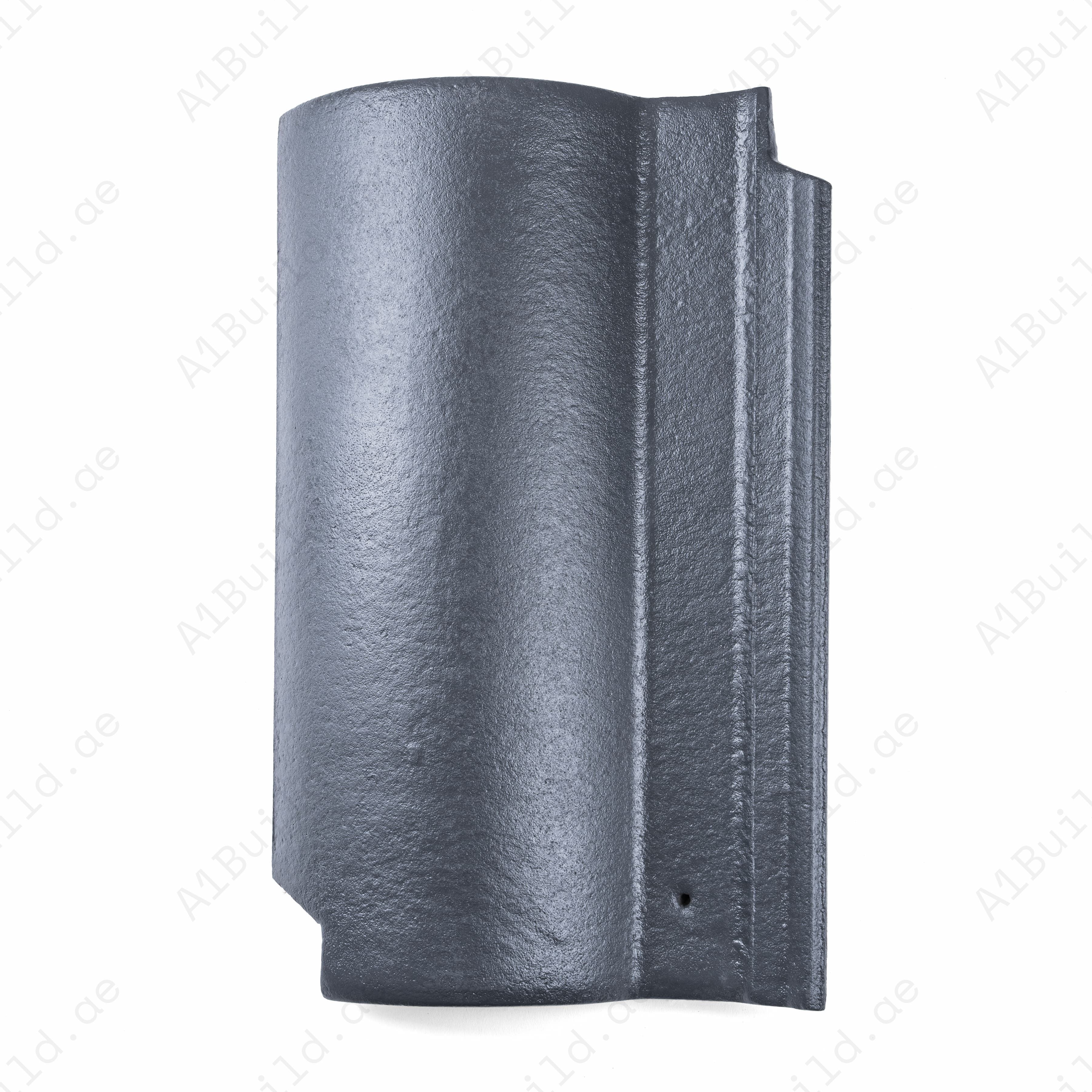 Premium Slate Grey Glossy Roof Tile – Roman Clay Concrete Roof Tile UAE | Heat & Weather Resistant Villa Roofing
