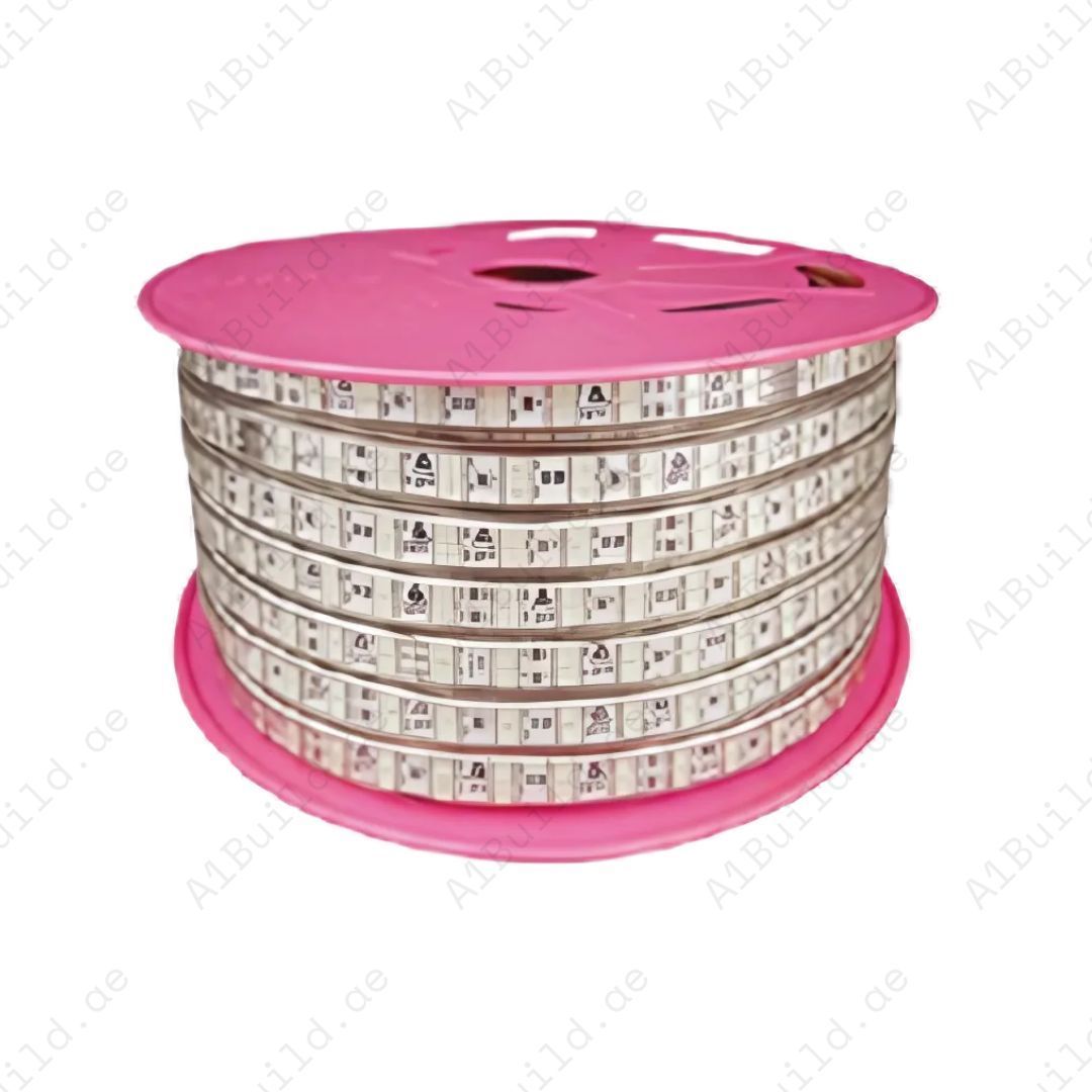 Discover Taj RGB LED Strip Light 10W with SMD 5050, IP65 waterproof design, 15,000 hrs lifespan, and 120 LEDs/m – ideal for decorative indoor/outdoor lighting.