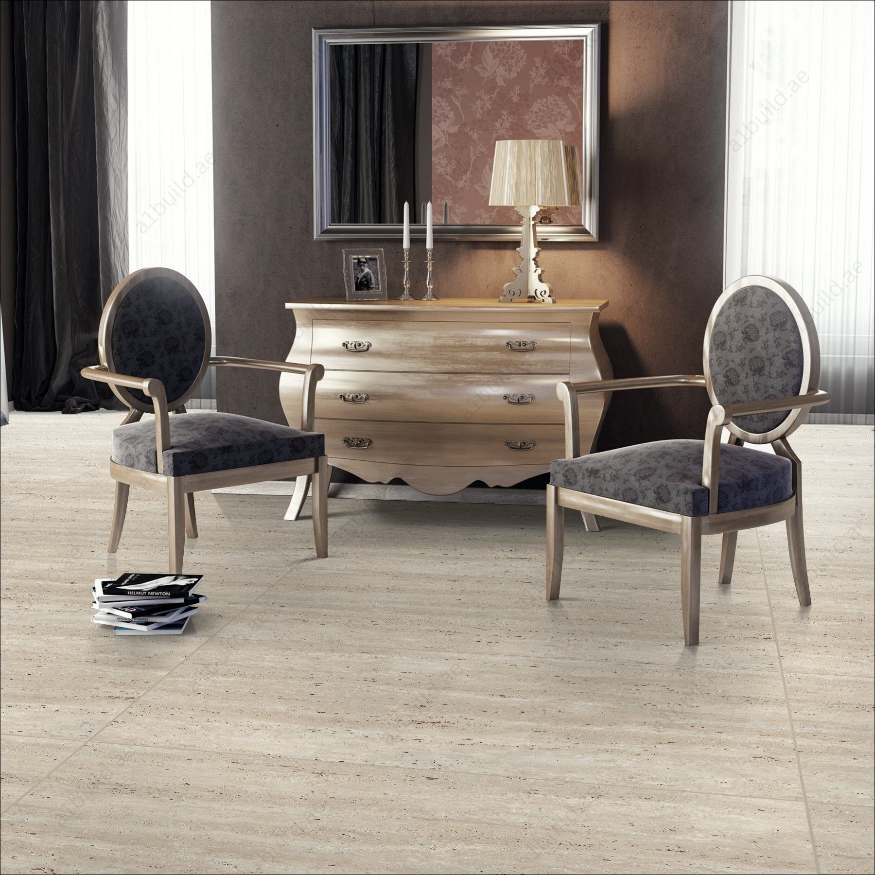 Tavetti Beige (60X120cm 09mm Random Carving Matt Finish Porcelain Indoor Floor & Wall Tiles)