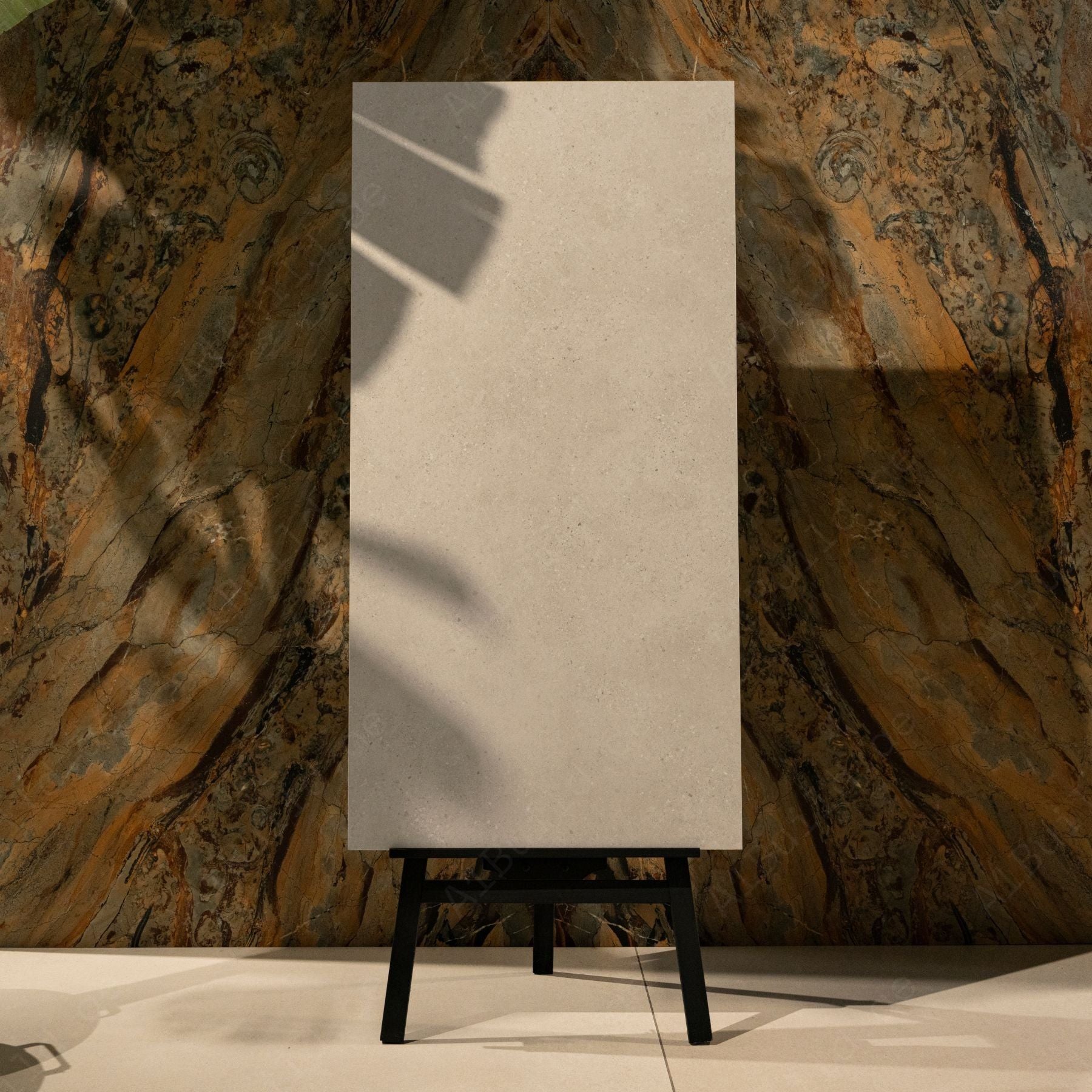 Thomas Ivory porcelain tile in 60x120cm size featuring soft ivory tones, classic stone texture and durable 9mm thickness for floors and walls.