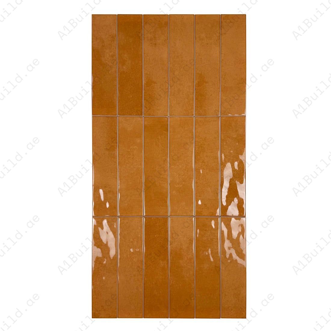 Tonal Symphony Orange Glossy Ceramic Artisanal Tile – premium, durable, and stylish tile ideal for walls, kitchens, bathrooms, and commercial interiors.