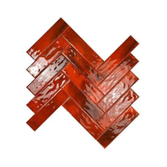 Transform interiors with Lustre Vintage Maroon Red glossy ceramic tile. Durable, waterproof, scratch-resistant & perfect for walls, backsplashes & floors.