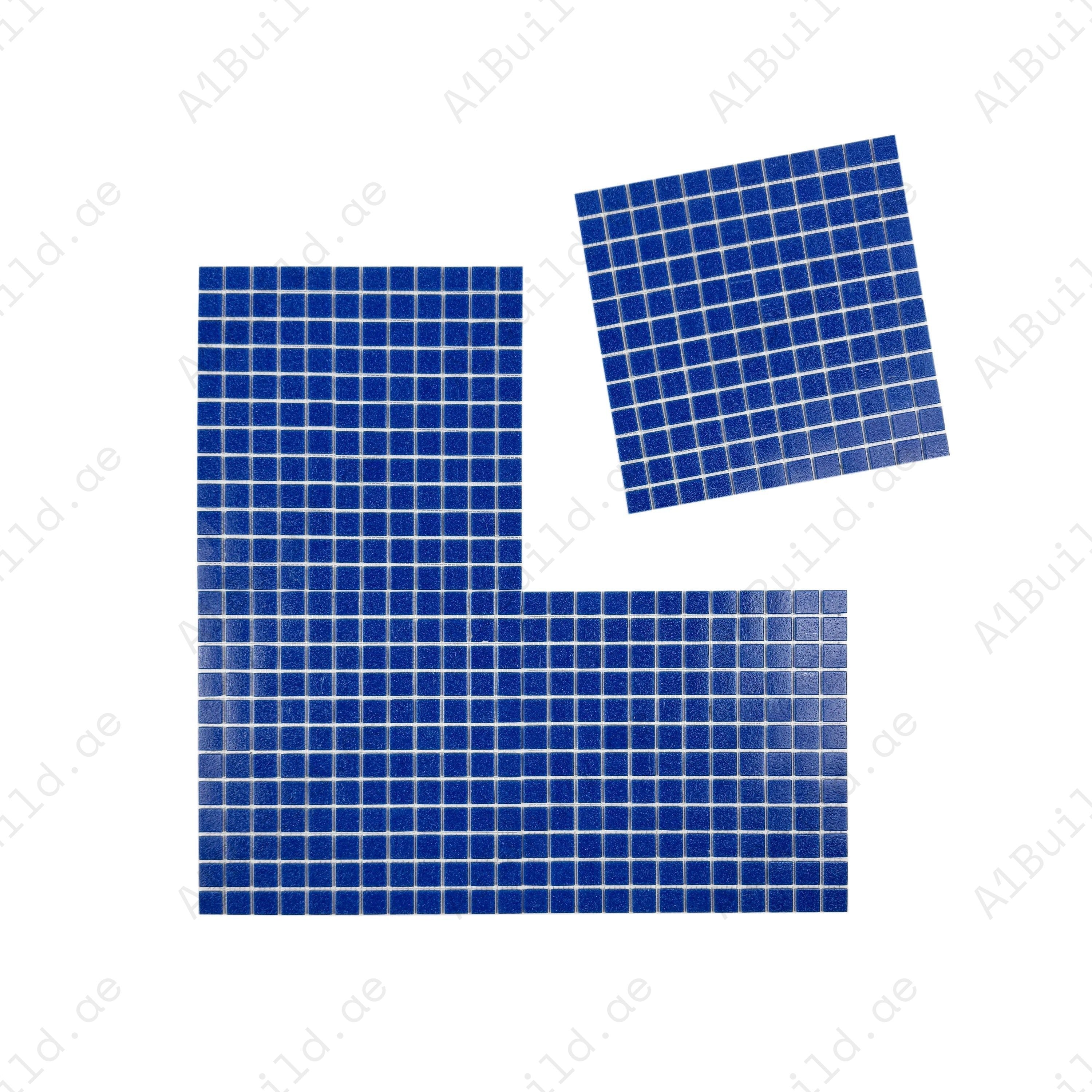 Transform pools, spas & water features with Navy Blue Serene Spectrum glass mosaics. Slip-resistant, UV durable & eco-friendly for elegant aquatic spaces. 