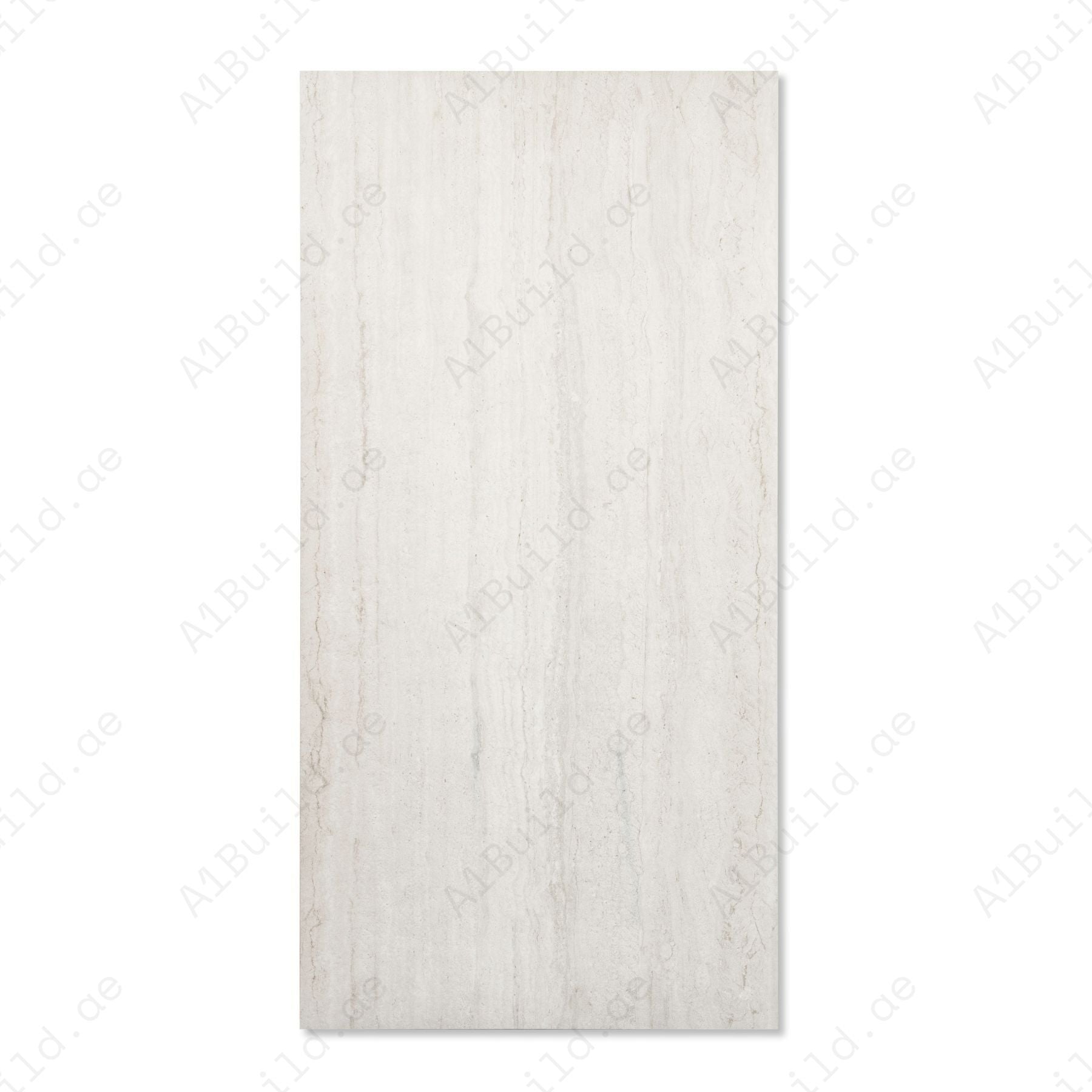Travertine Bianco matt porcelain tile 60x120cm x 2mm featuring elegant natural stone texture. Durable large format tile perfect for modern floors and walls.